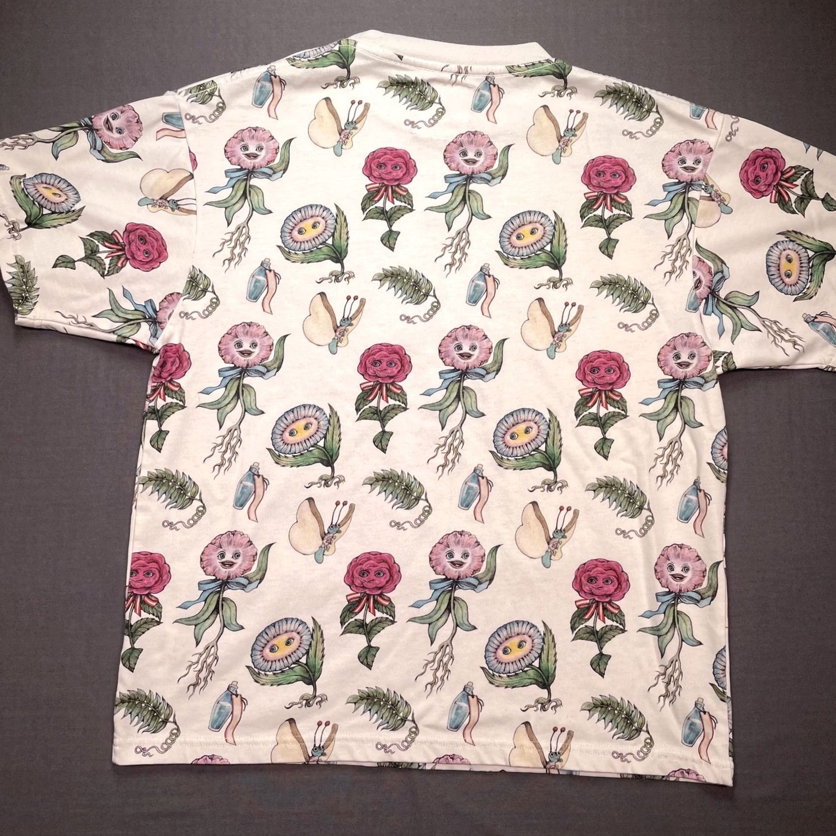 Disney Disney Alice In Wonderland Shirt Womens Large Floral Cheshire Cat Disneyland Japan AOP Shirt Size L / US 10 / IT 46 - 5 Thumbnail