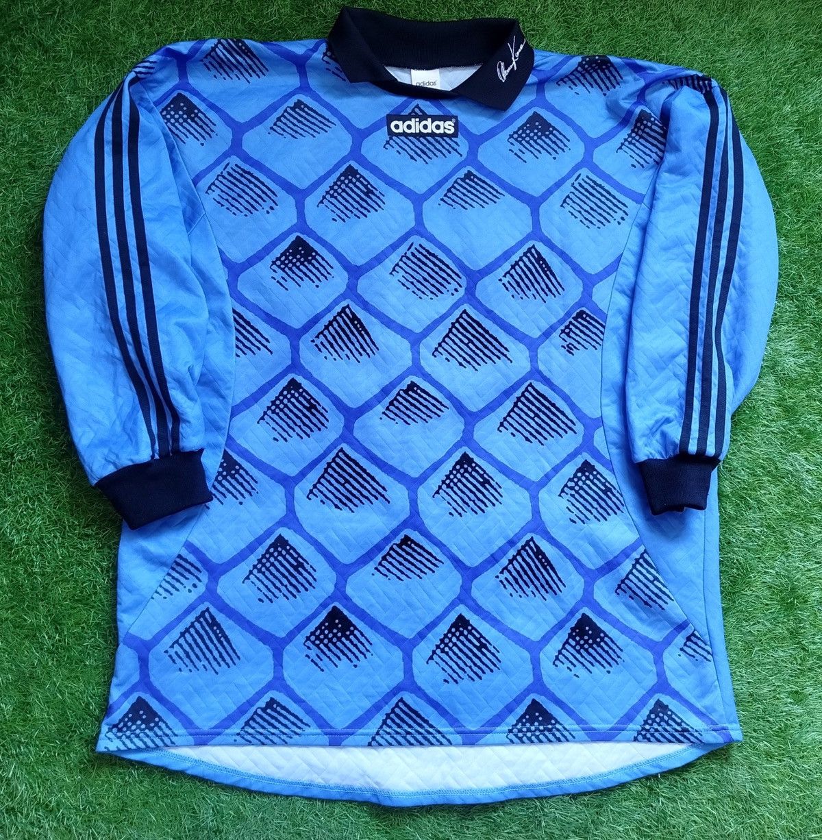 Adidas Adidas 1995/1997 vintage football goalkeeper Kahn shirt Size US XL / EU 56 / 4 - 1 Thumbnail