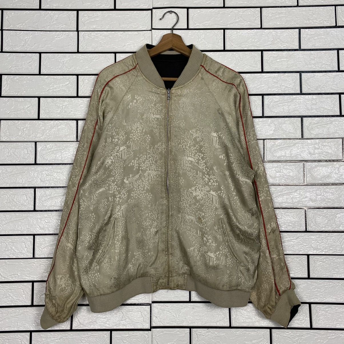 Japanese Brand 🔥Vintage Reversible Souvenir Sukajan Jacket Embroidery Toyo Size US L / EU 52-54 / 3 - 21 Thumbnail