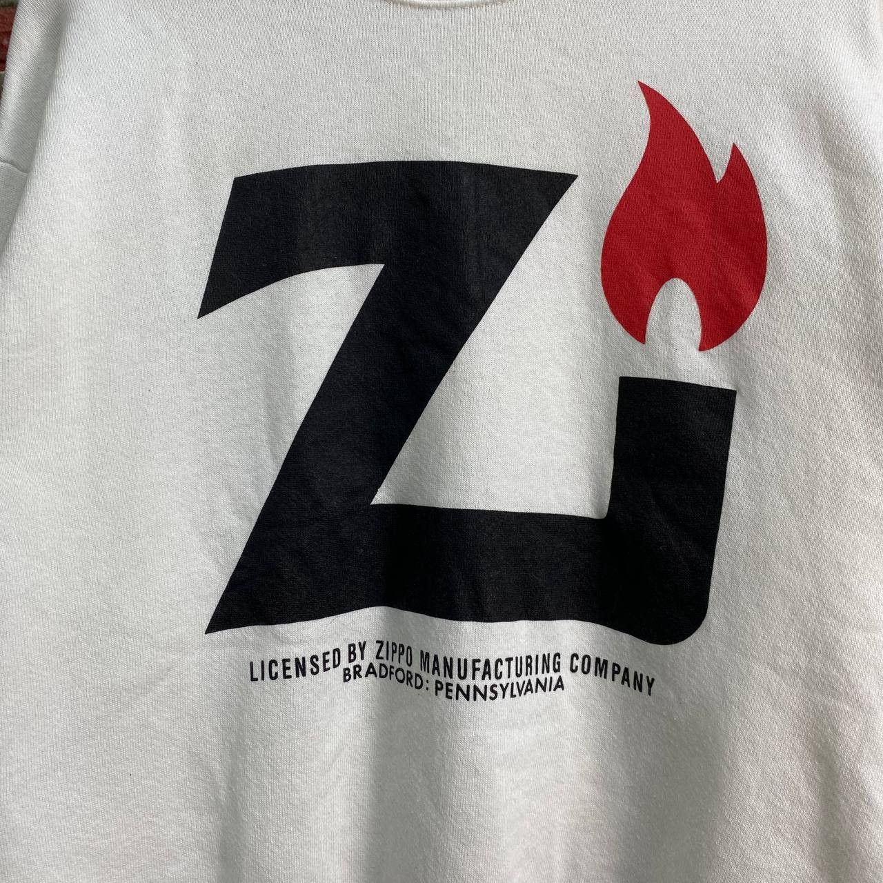 Rare 🔥Vintage 90S Zippo Classic Big Spell crewneck JUMPER