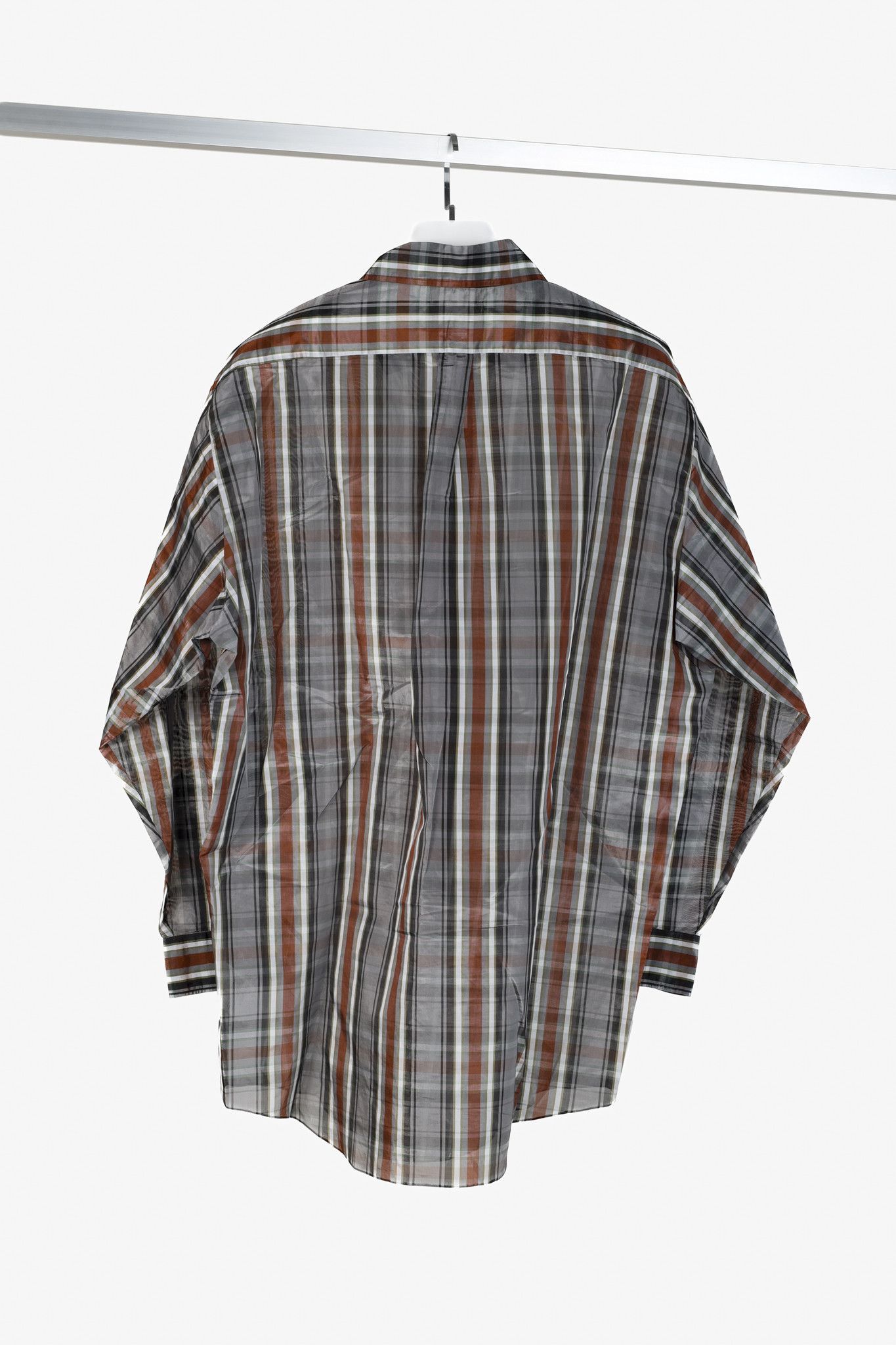 Acne Studios Acne Studios SS18 Atlent Plaid Sheer Button Up Shirt Size US S / EU 44-46 / 1 - 2 Thumbnail