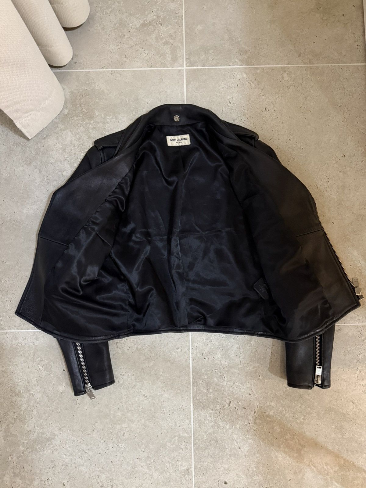 Saint Laurent Paris Saint Laurent L01 Moto Leather Jacket Size S / US 4 / IT 40 - 5 Thumbnail