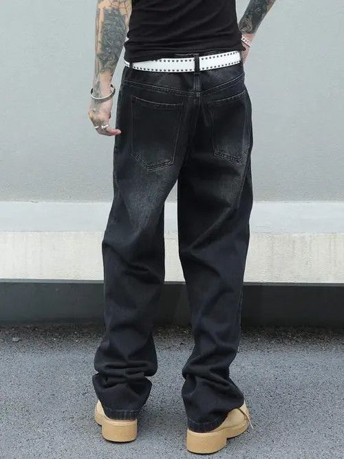 Japanese Brand Faded Skate Baggy Denim Jeans Loose fit Size US 32 / EU 48 - 1 Thumbnail