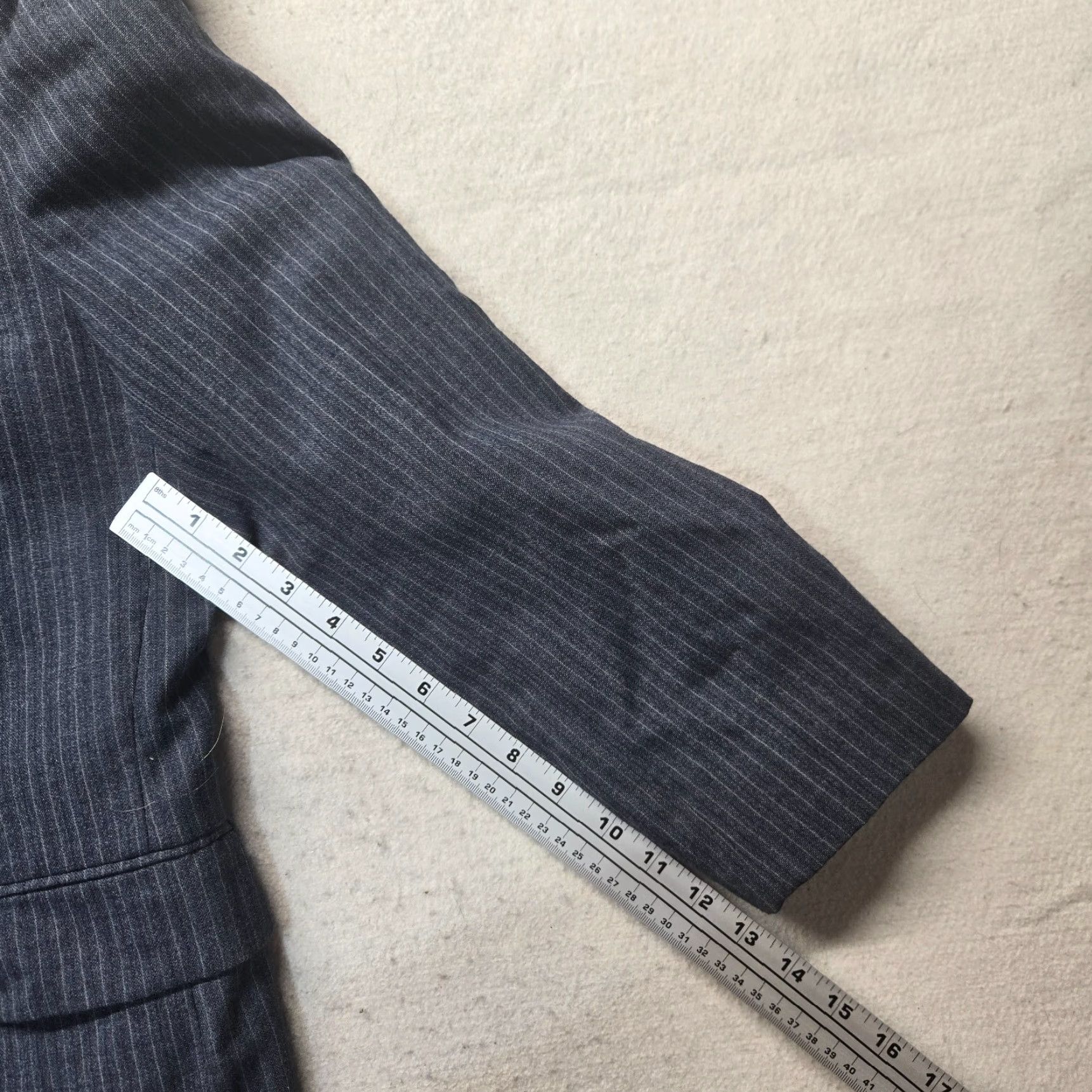 Vintage VINTAGE Johnny Carson Navy Blue Striped Jacket Sport Coat Regular Adult 42 Size US XS / EU 42 / 0 - 7 Thumbnail