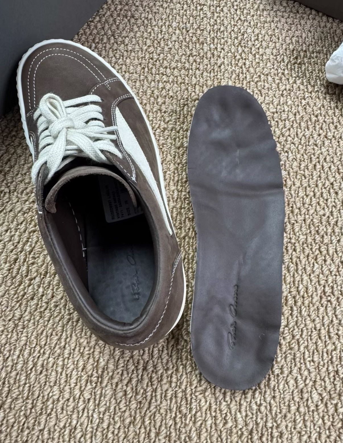 Rick Owens Rick Owens RO Main Line Full Leather Vans Style K37 Size US 6.5 / EU 39-40 - 9 Thumbnail
