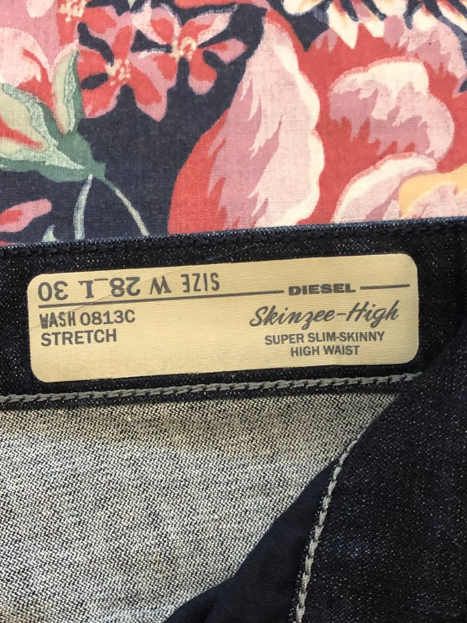 Diesel Diesel Skinzee-High Stretch Slim Jeans Size 28" / US 6 / IT 42 - 17 Thumbnail