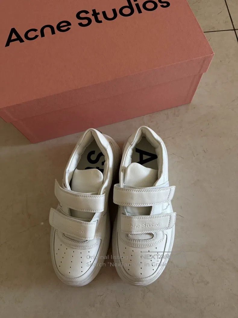 Acne Studios Acne Studios Velcro White Sneakers Size US 5 / EU 37 - 1 Thumbnail
