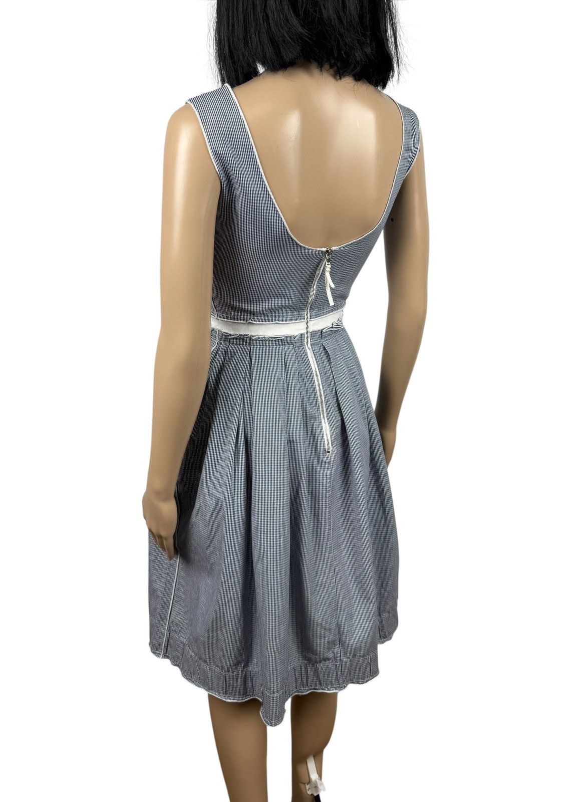 Dolce & Gabbana Dolce & Gabbana Tank Dress Blue Gingham Cotton size 38 Size XS / US 0-2 / IT 36-38 - 8 Thumbnail
