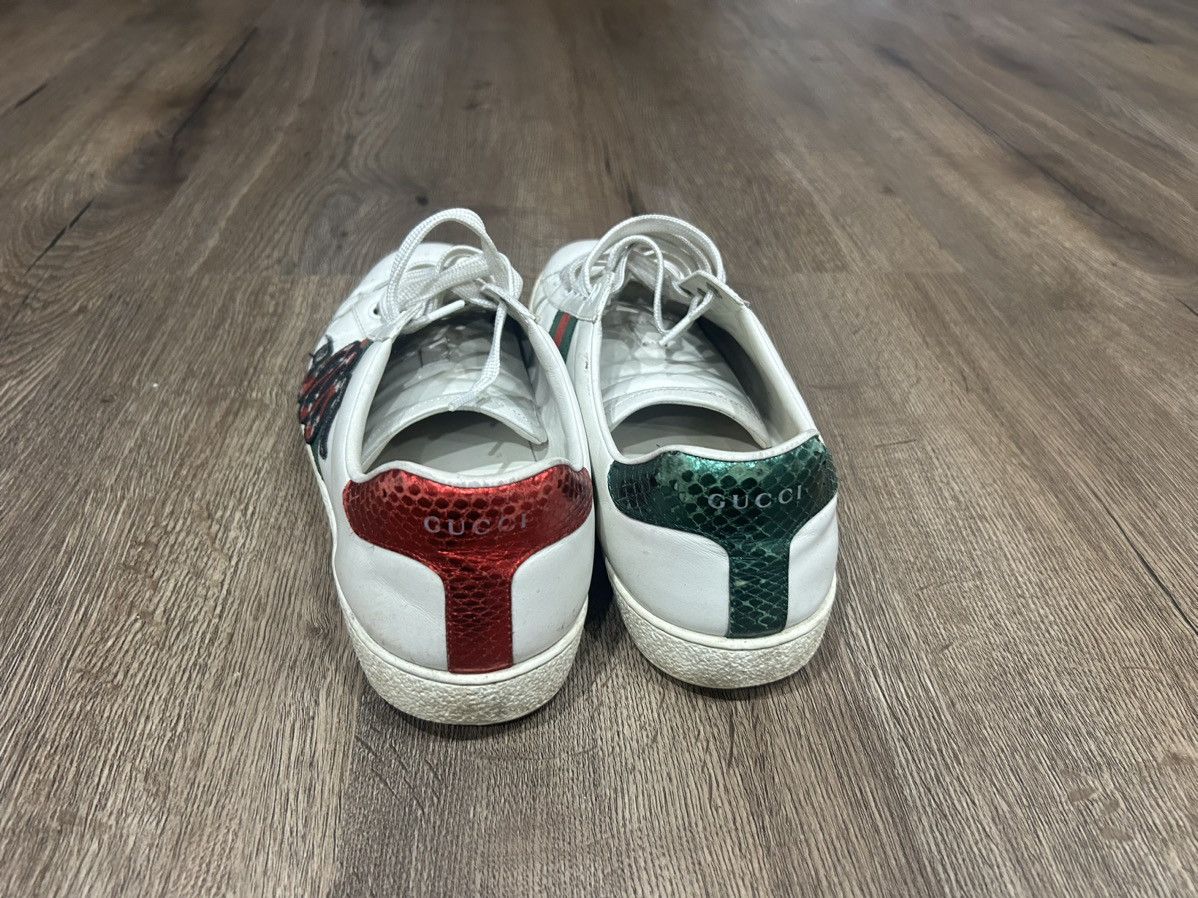 Gucci Gucci Ace Sneaker used - Snake embroidery. Size US 11.5 / EU 44-45 - 3 Thumbnail
