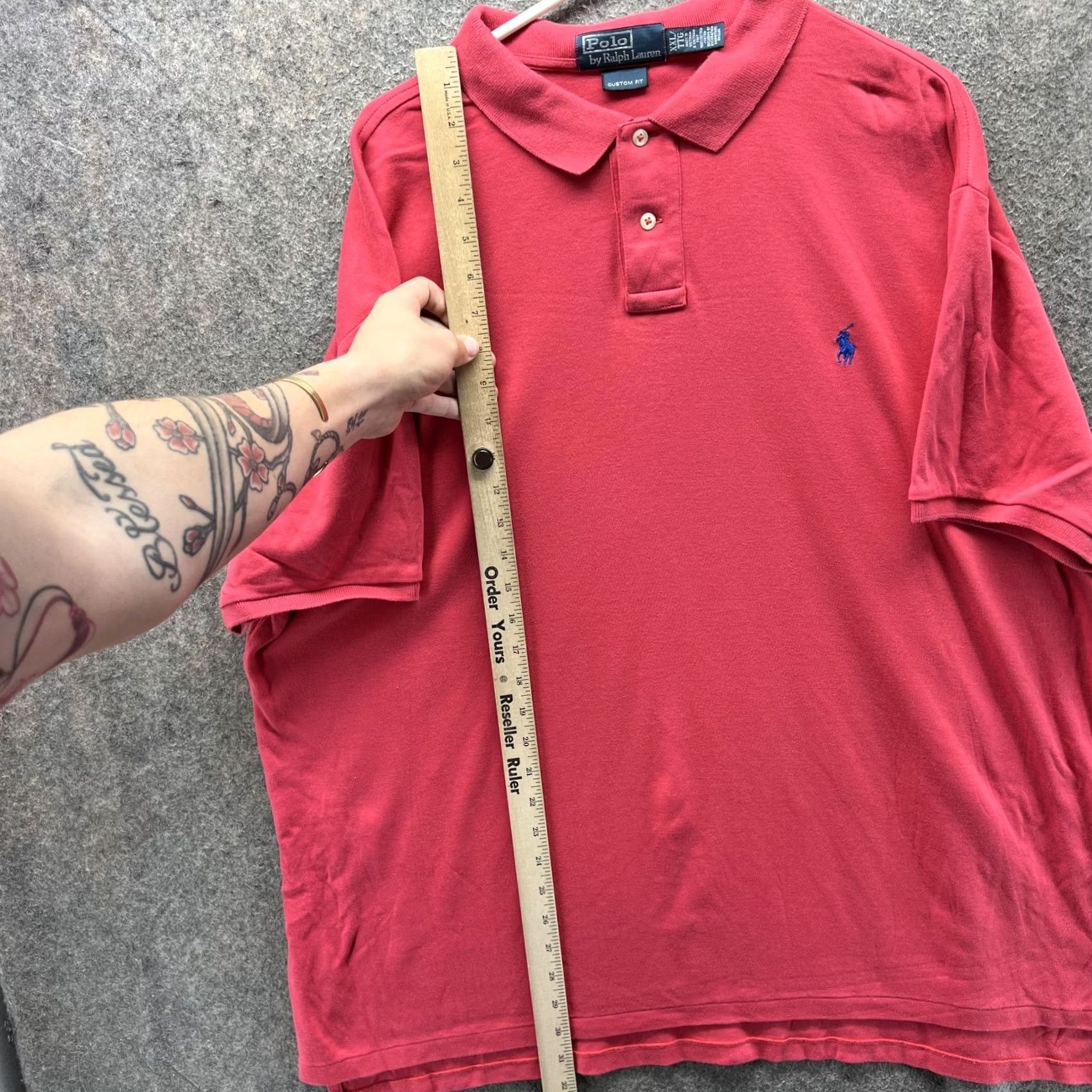 Polo Ralph Lauren Polo Ralph Lauren Polo Shirt Mens 2XL Red Custom Fit Pony Logo Golf Casual Shirt Size US XXL / EU 58 / 5 - 6 Thumbnail