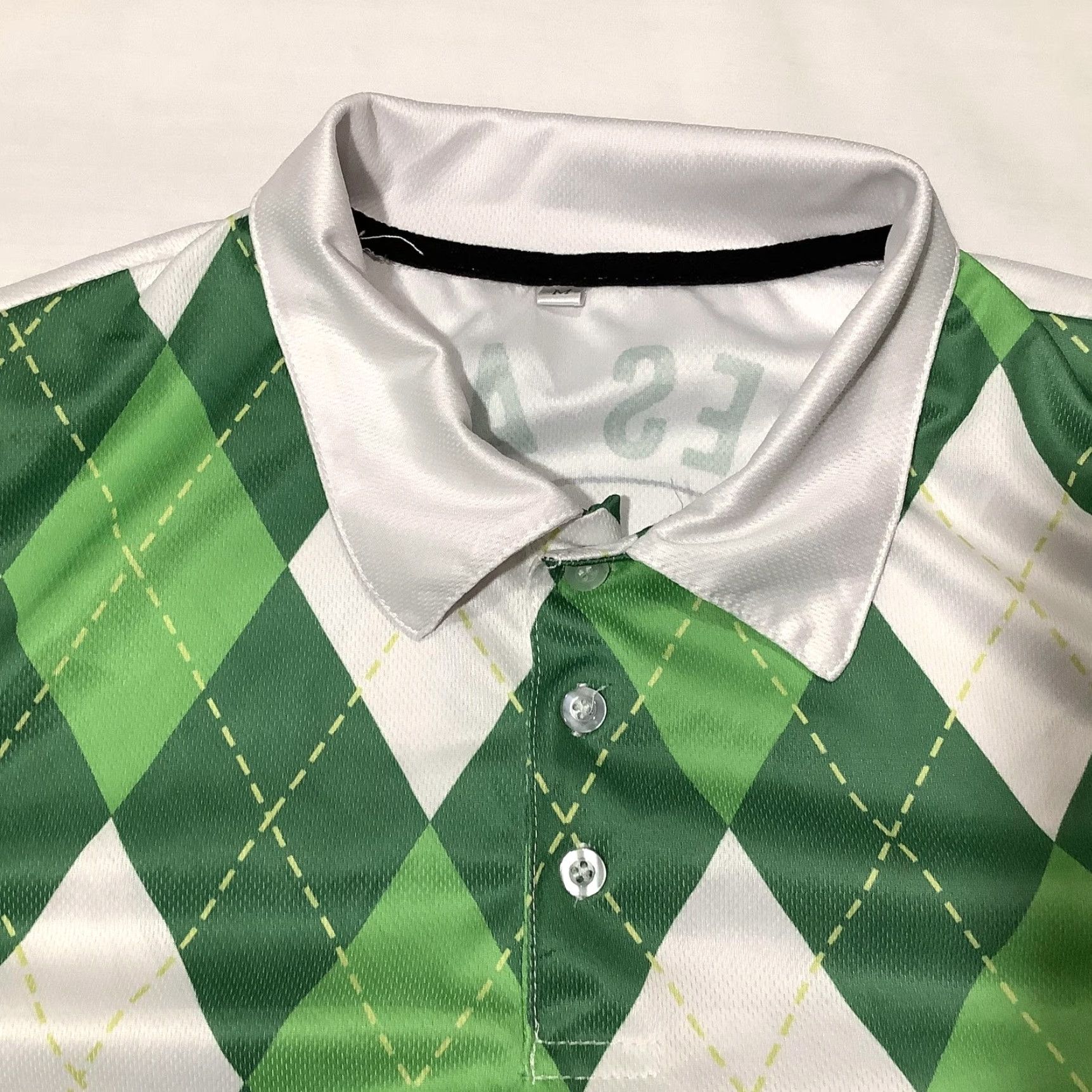 Vintage Pagymo Polo Shirt Mens M Green Argyle Golf Funny Slogan Graphic Size US M / EU 48-50 / 2 - 2 Thumbnail