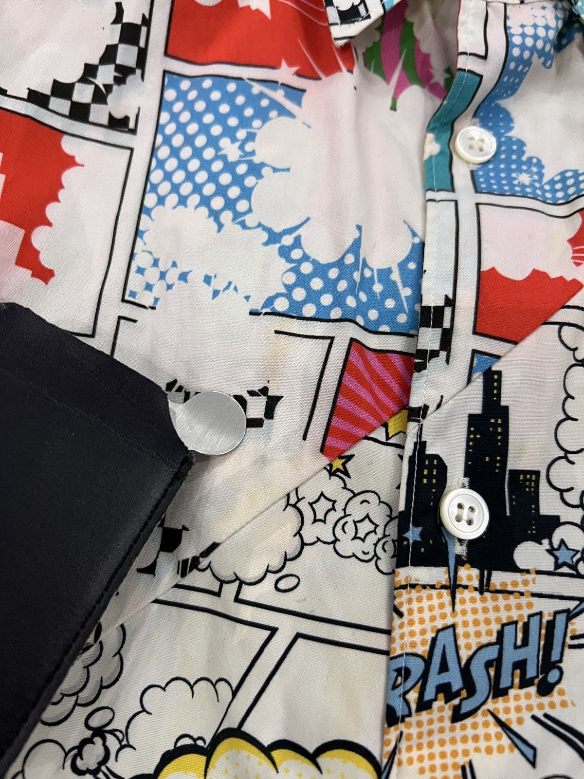 Comme des Garcons SHIRT Comme des Garçons SHIRT Comic Print Patchwork Shirt Size US M / EU 48-50 / 2 - 14 Thumbnail