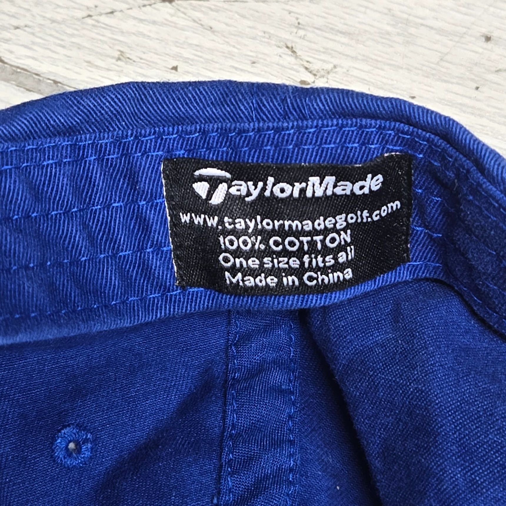 TaylorMade TaylorMade Hat Golf Adjustable Navy Blue Logo Men Strappedback Cap Navy Blue Colorful Sports 2010s? Size ONE SIZE - 6 Thumbnail