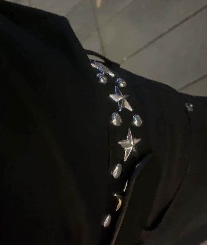 Japanese Brand × Vintage Retro y2k punk faux leather multi star rivet studded belt Size ONE SIZE - 6 Thumbnail