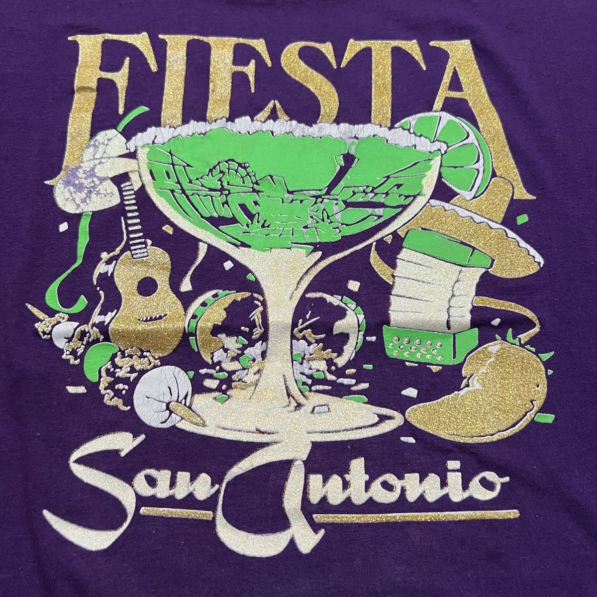 Vintage Vintage 90s Fiesta San Antonio party single stitch shirt Size US XL / EU 56 / 4 - 2 Thumbnail