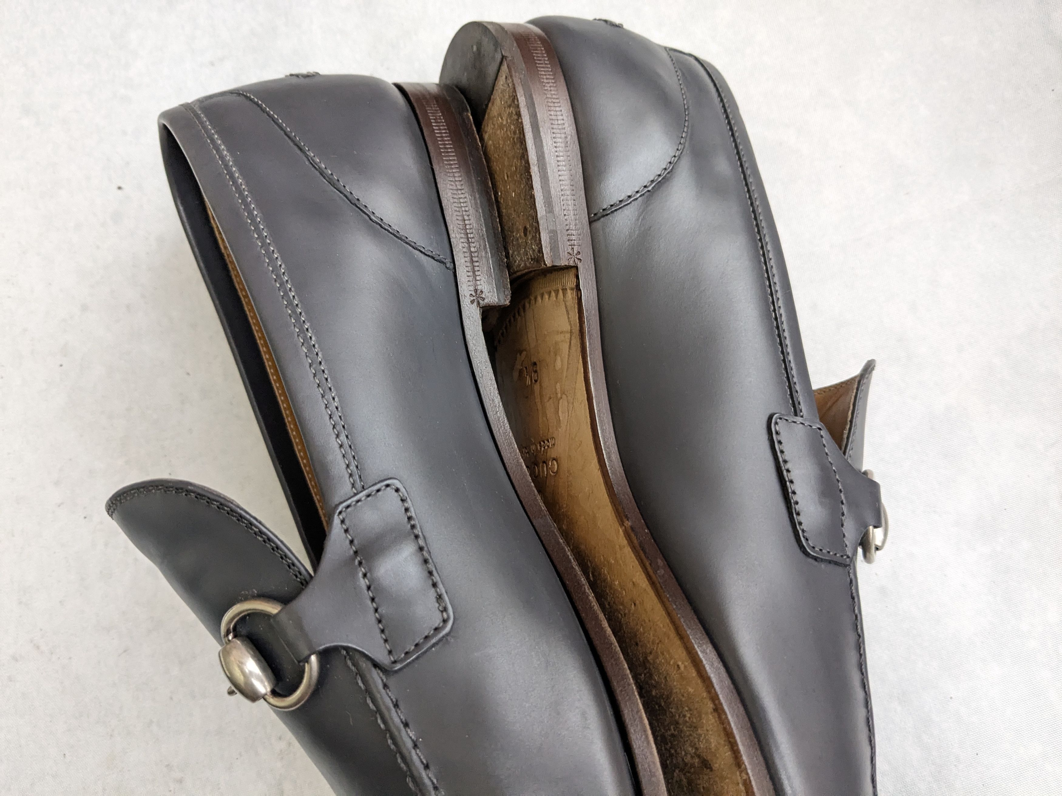 Gucci Gucci Horsebit Loafers Gray 10 Leather Size US 10 / EU 43 - 8 Thumbnail