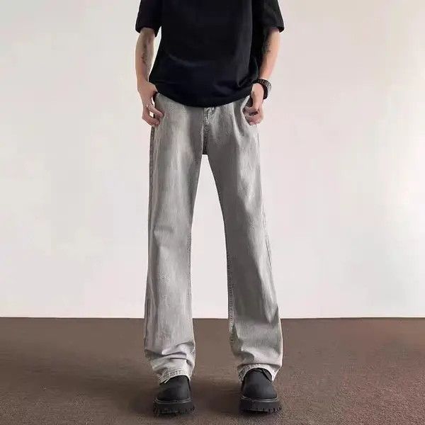 Japanese Brand Masaki x naga Washed Smokey Grey Aged Relaxed Jeans Size US 34 / EU 50 - 4 Thumbnail
