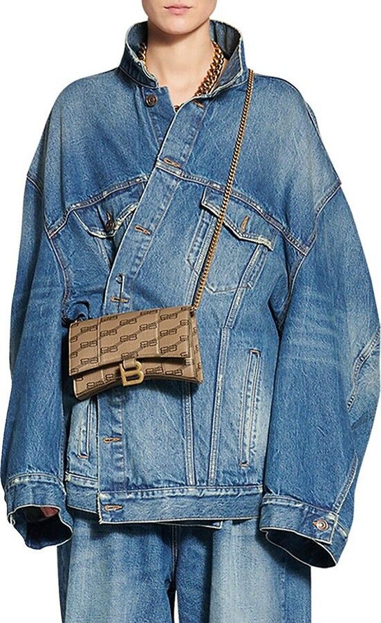 Balenciaga o1s1wg110 Size: OS / Hourglass Wallet On Chain BB Monogram Size ONE SIZE - 6 Thumbnail
