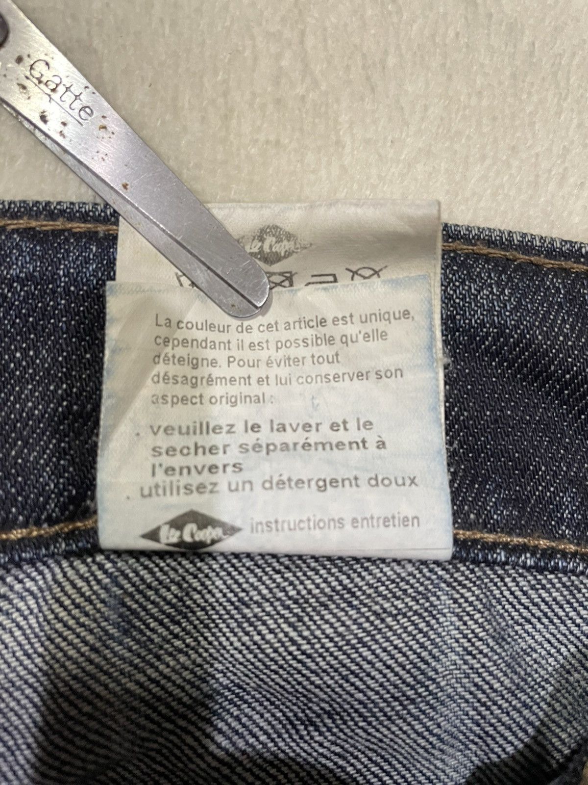 Lee Vintage Lee Cooper Straight Cut Distress Faded Dark Blue Size US 30 / EU 46 - 10 Thumbnail