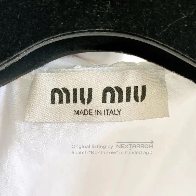 Miu Miu Miu Miu Summer White Short Sleeve Blouse . Size M / US 6-8 / IT 42-44 - 5 Thumbnail