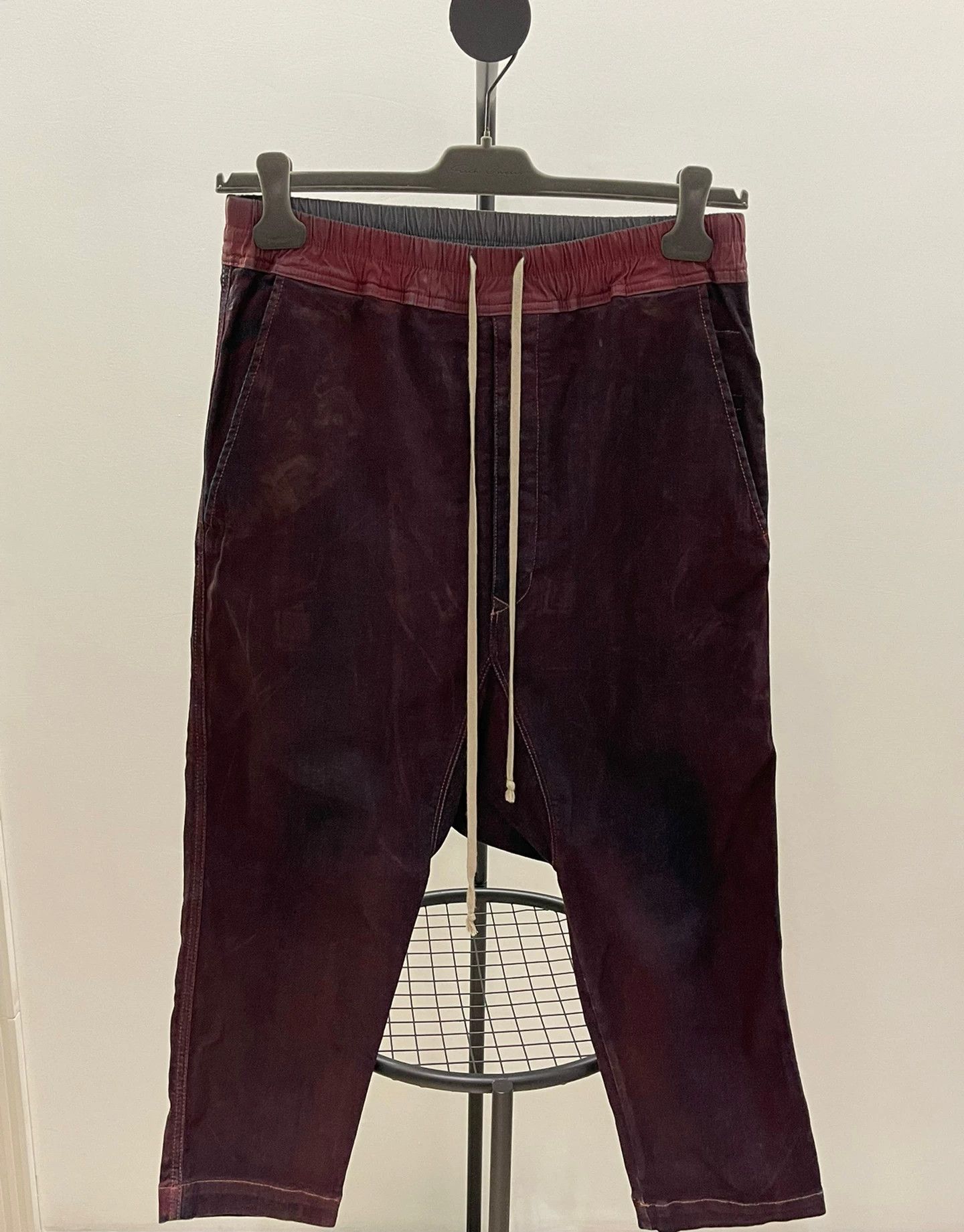 Rick Owens rick owens coated denim pants in grape purple Size US 27 - 1 Thumbnail