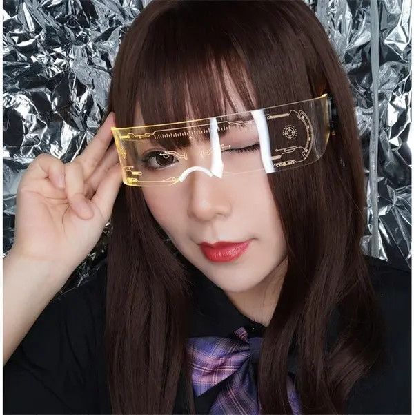 VIBE LED Luminous Sunglasses Vintage Punk Size ONE SIZE - 3 Thumbnail