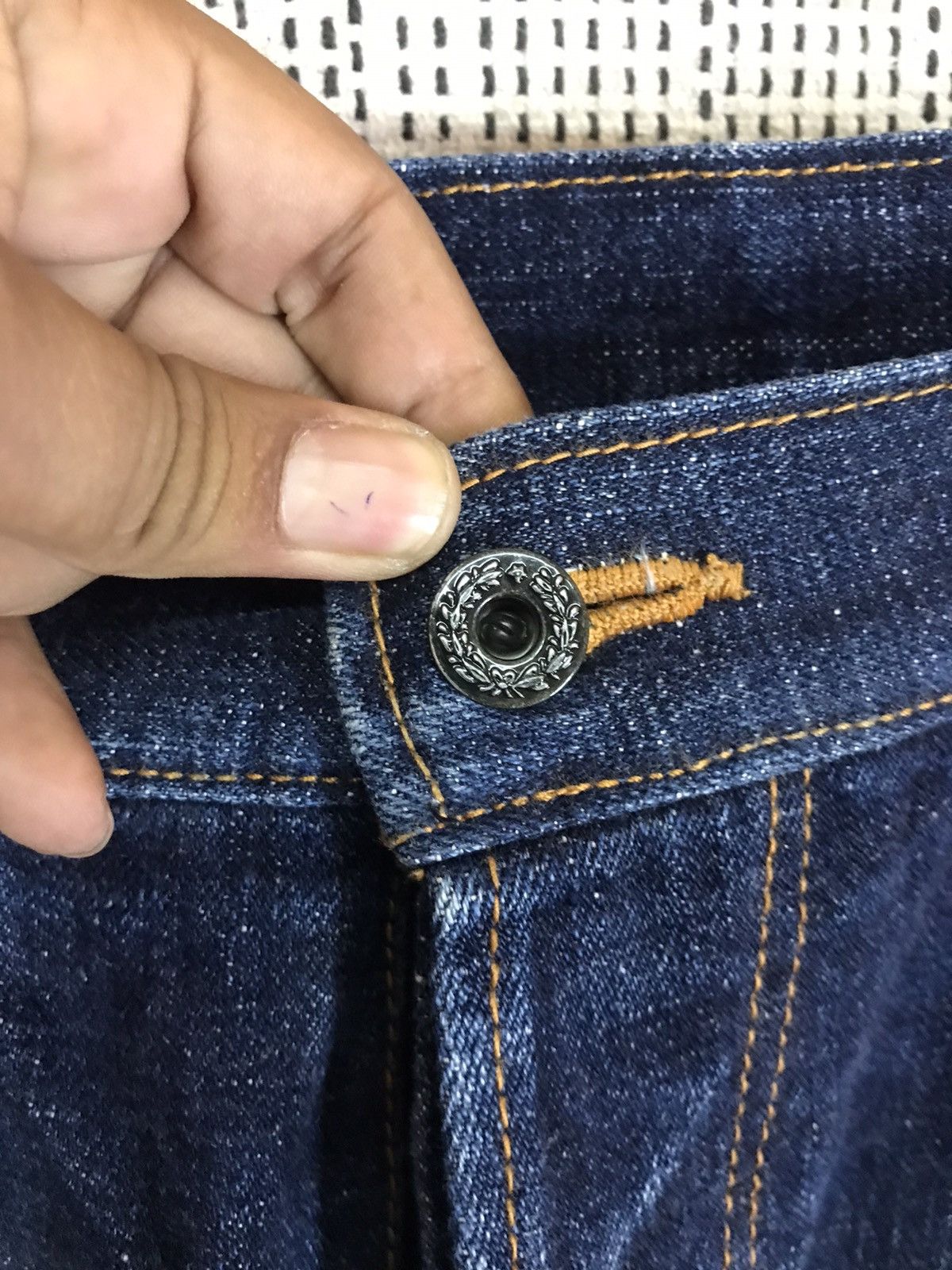 Indigo ‼️UNION BROS JAPAN MADE DOUBLE KNEE INDIGO SELVEDGE DENIM‼️ Size US 33 - 5 Thumbnail