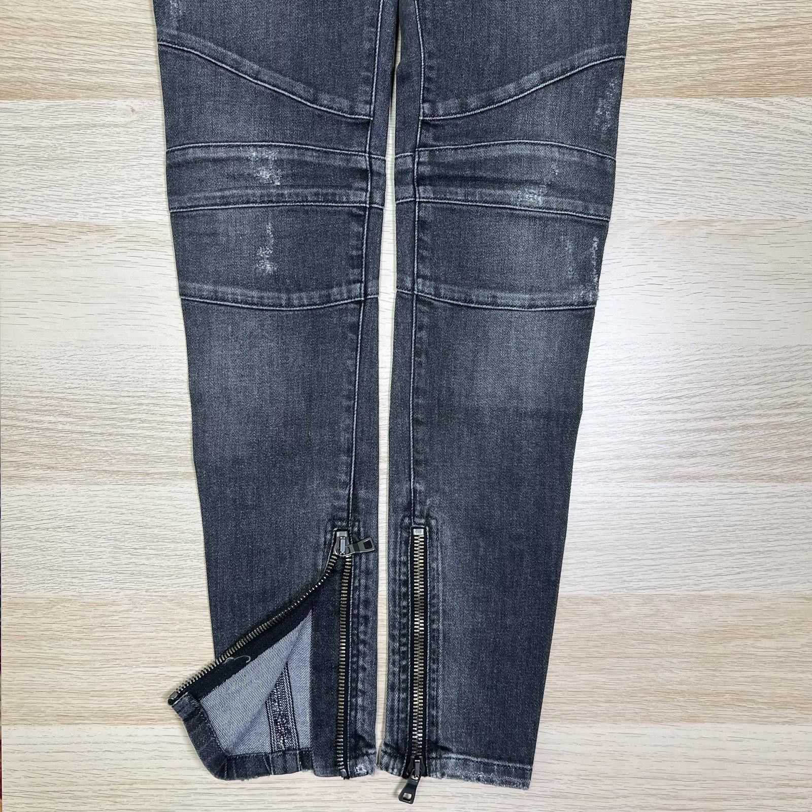 Balmain Balmain Moto Skinny Jeans Size 36" / US 14 / IT 50 - 4 Thumbnail
