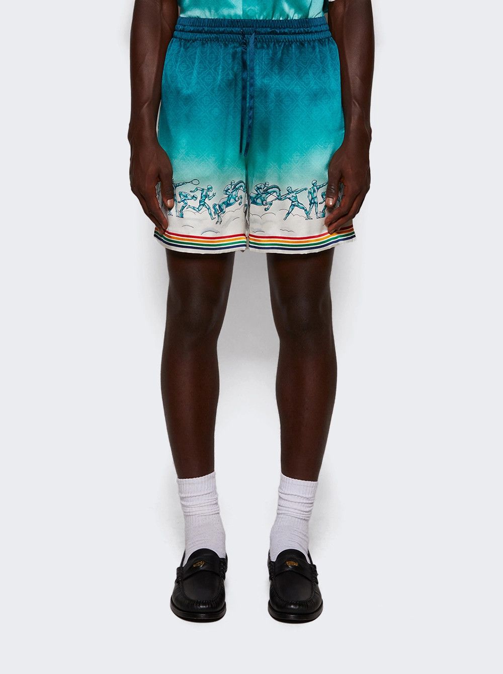 Casablanca o1mle0326 Drawstring Shorts in Multicolor Size US 34 / EU 50 - 3 Thumbnail