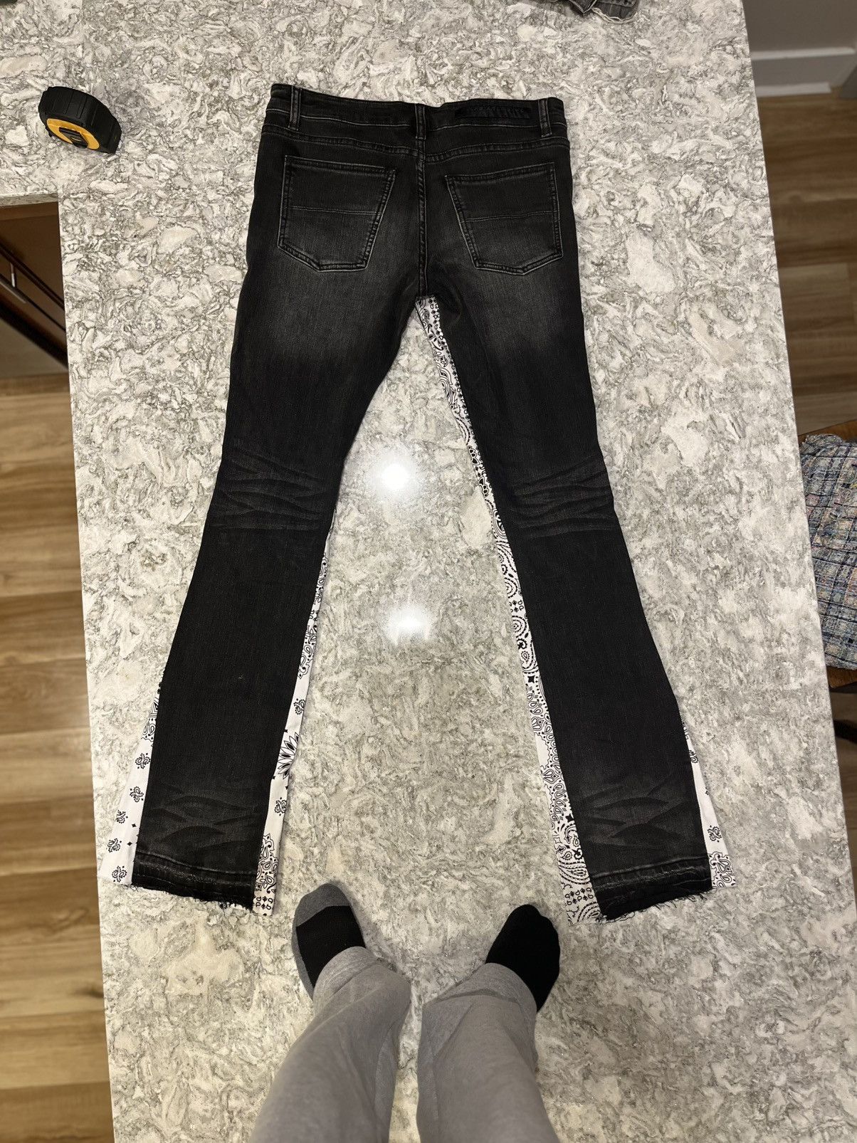 Other Rockstar Original black and white bandanna jeans Size US 34 / EU 50 - 2 Thumbnail