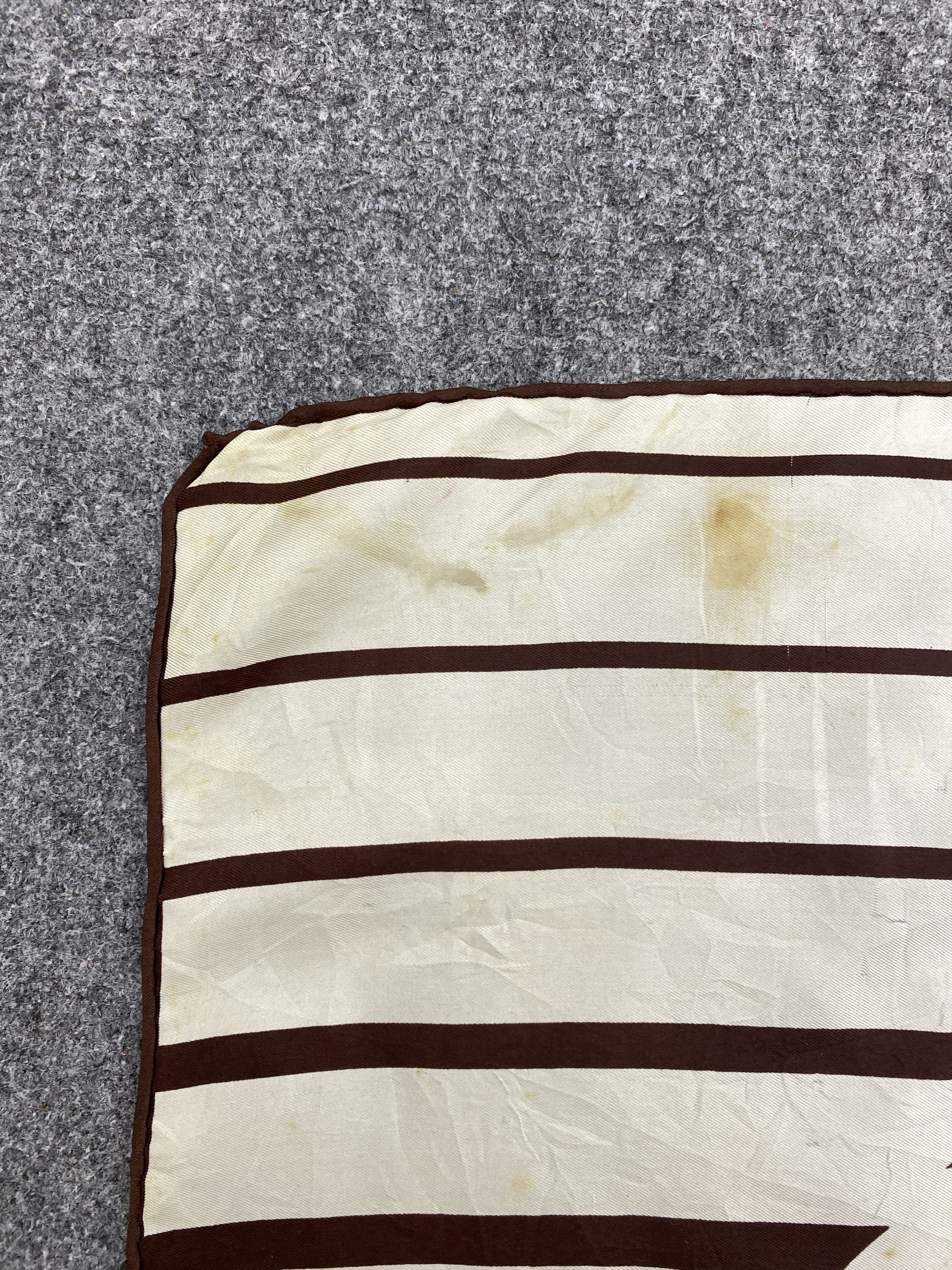 Pierre Cardin Pierre Cardin Stripes Silk Scarf / Silk Shawl SN0237 Size ONE SIZE - 6 Thumbnail