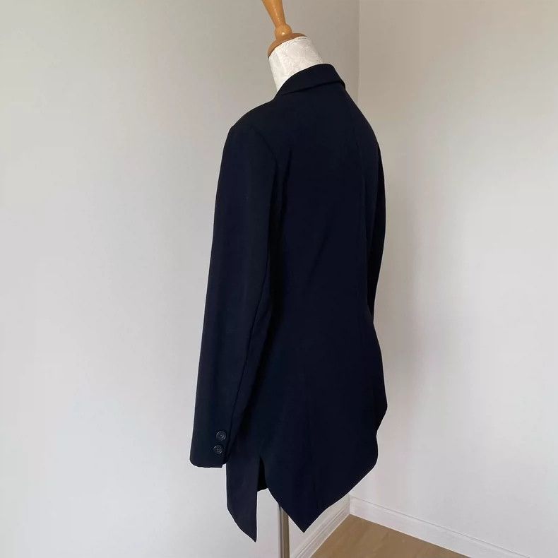Yohji Yamamoto yohji yamamoto Mainline Black Single Side Open Angle Doveta Size US S / EU 44-46 / 1 - 4 Thumbnail