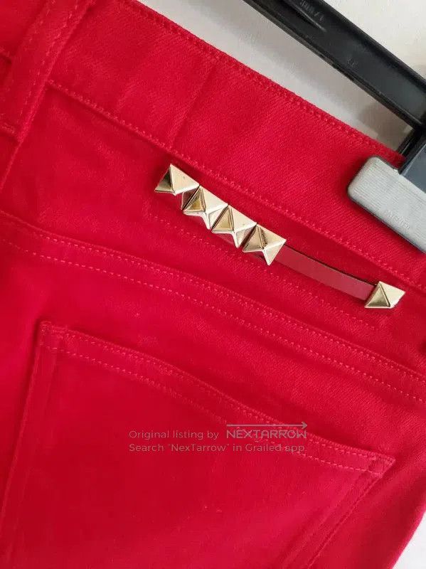 Valentino Valentino Red Cotton Women's Shorts . Size 27" / US 4 / IT 40 - 3 Thumbnail