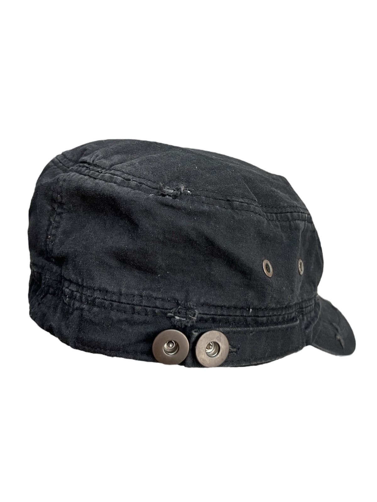 If Six Was Nine Vintage Japan Gothic Punk Spike Black Hat Size ONE SIZE - 5 Thumbnail