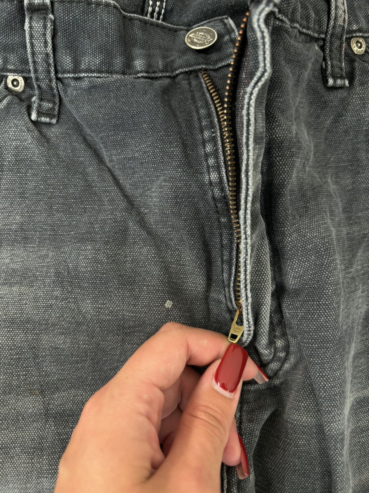 Dickies × Vintage Vintage Dickies Y2K Faded Black USA Hype Pants Jeans Size US 32 / EU 48 - 15 Thumbnail