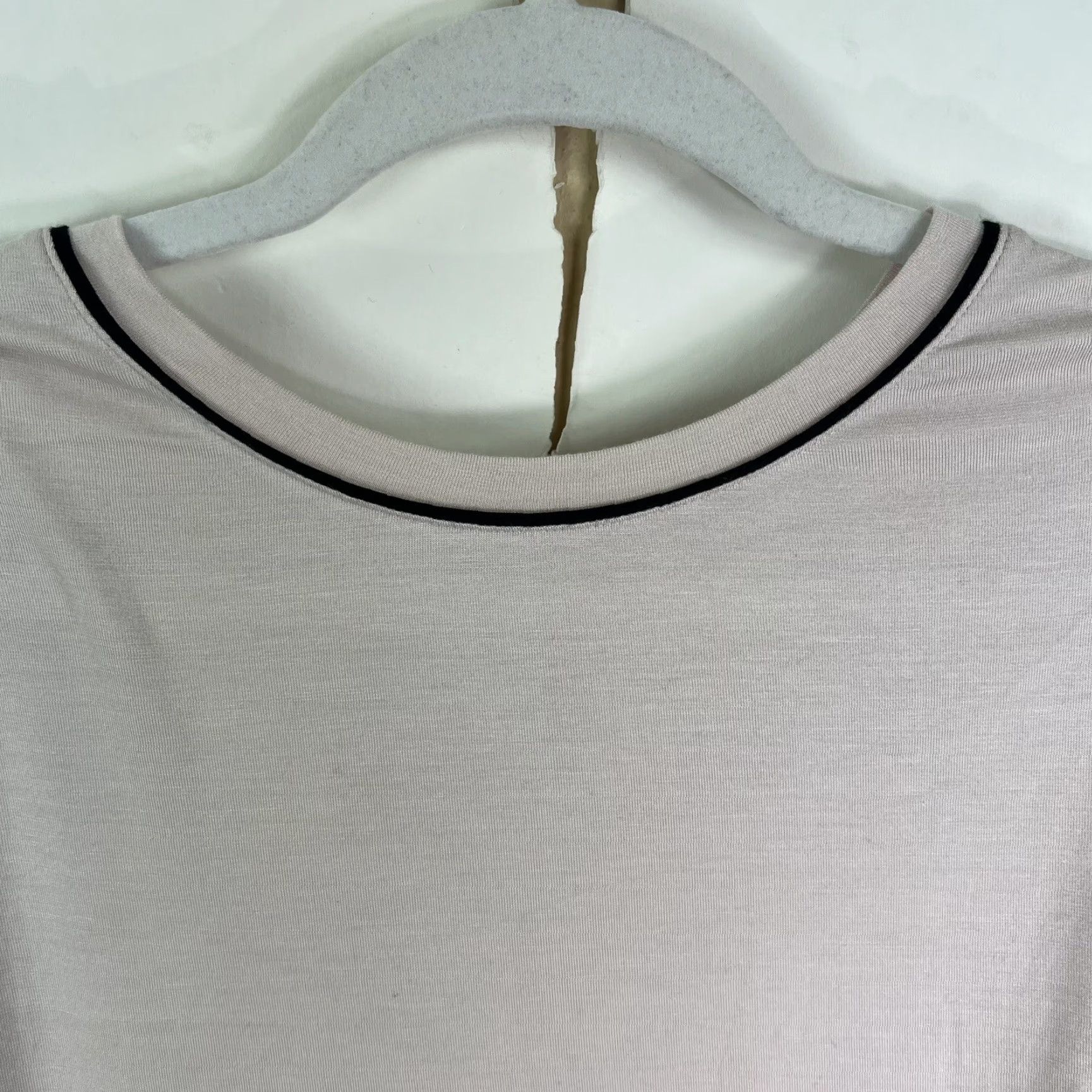 Vintage STARS ABOVE Pajama Top Women's XS Light Pink Long Sleeve Sleepwear Solid Cami Size XS / US 0-2 / IT 36-38 - 3 Thumbnail