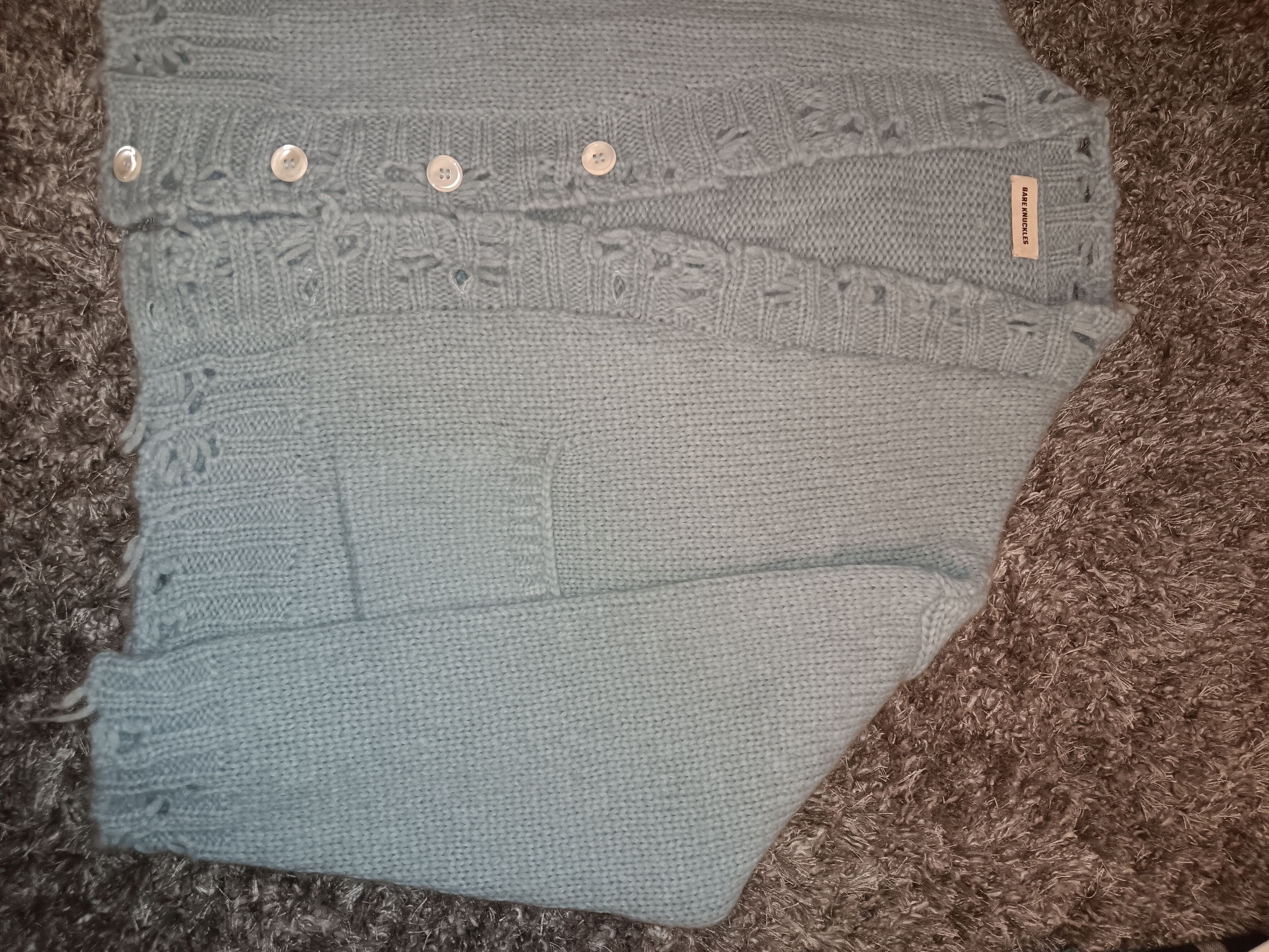 Bare Knuckles Bare knuckles distressed hemmed cardigan Size US M / EU 48-50 / 2 - 2 Thumbnail