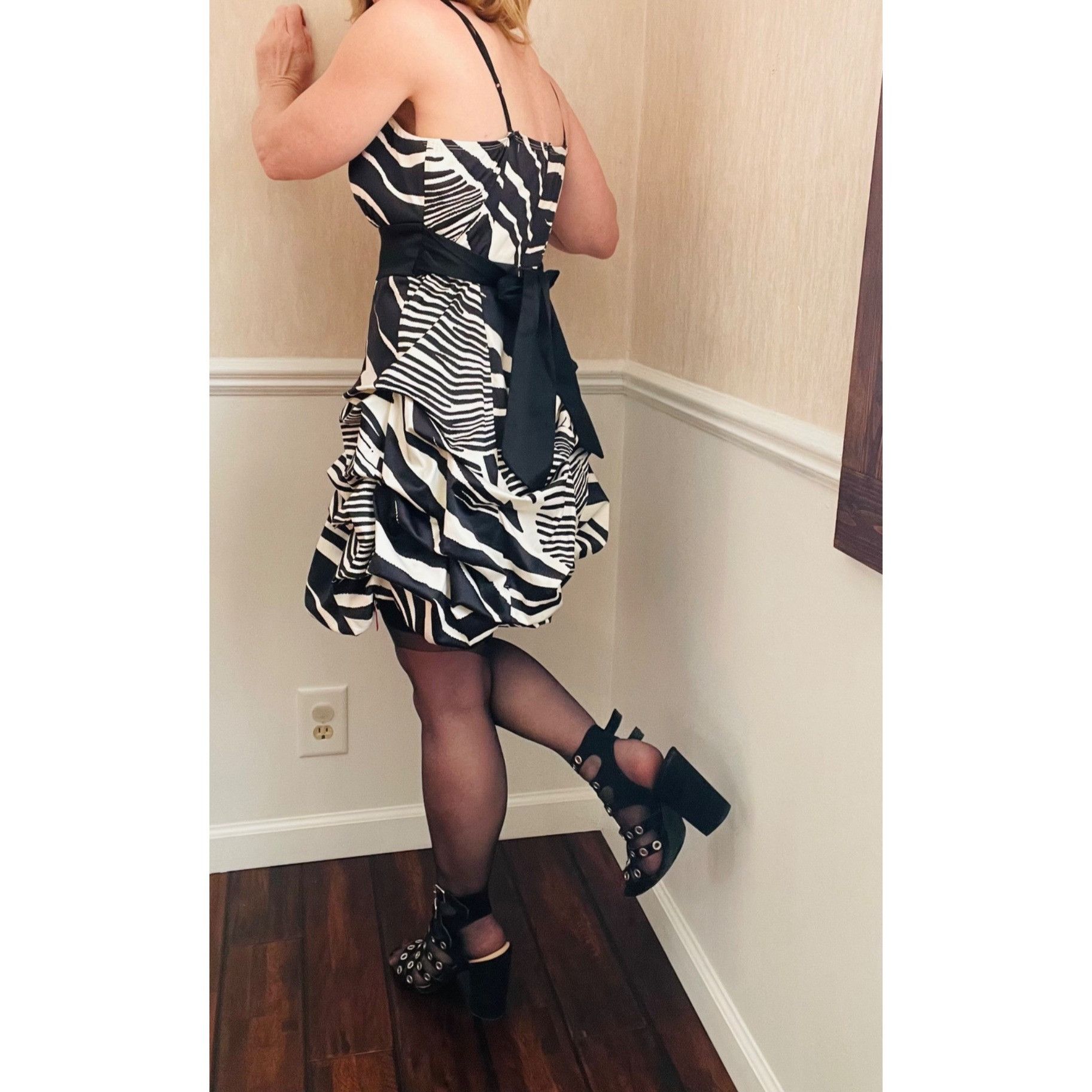 Other Zebra Print Strapless Party Dress By Ruby Rox Size 11 Size M / US 6-8 / IT 42-44 - 4 Thumbnail