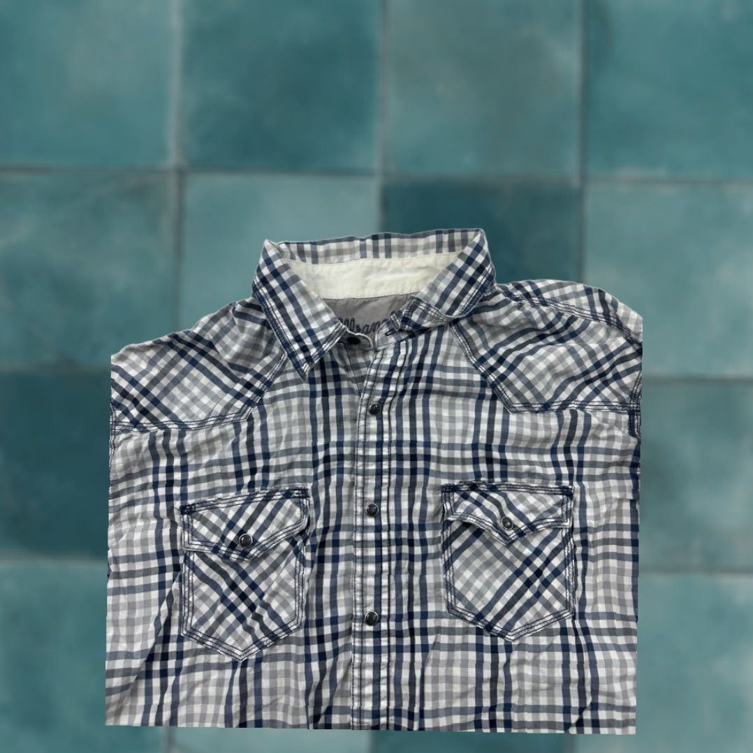 Wrangler Mens Western Shirt Wrangler XL Extra Large Plaid Long Sleeve Size US XL / EU 56 / 4 - 2 Thumbnail