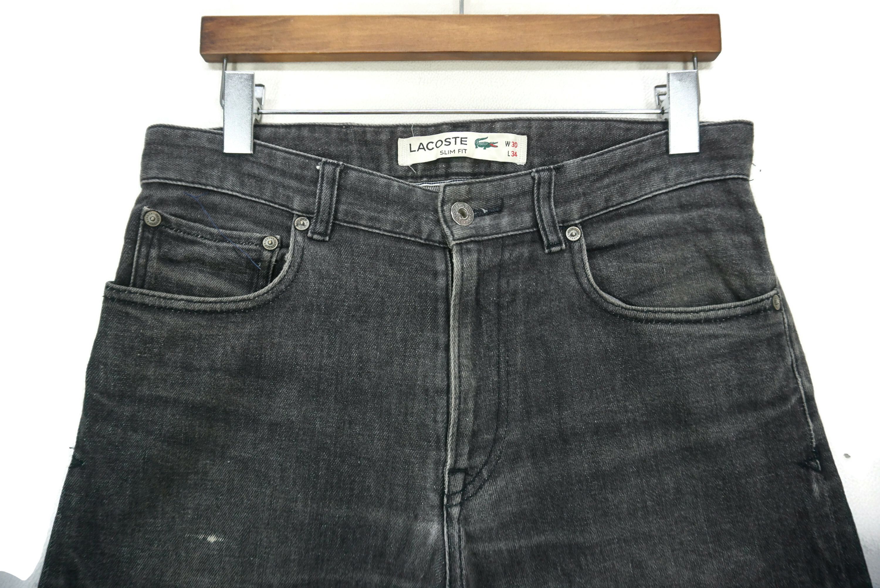 Lacoste Slim Fit Jeans Size 30 fit W31xL33 Lacoste Distressed Denim Size US 30 / EU 46 - 3 Thumbnail