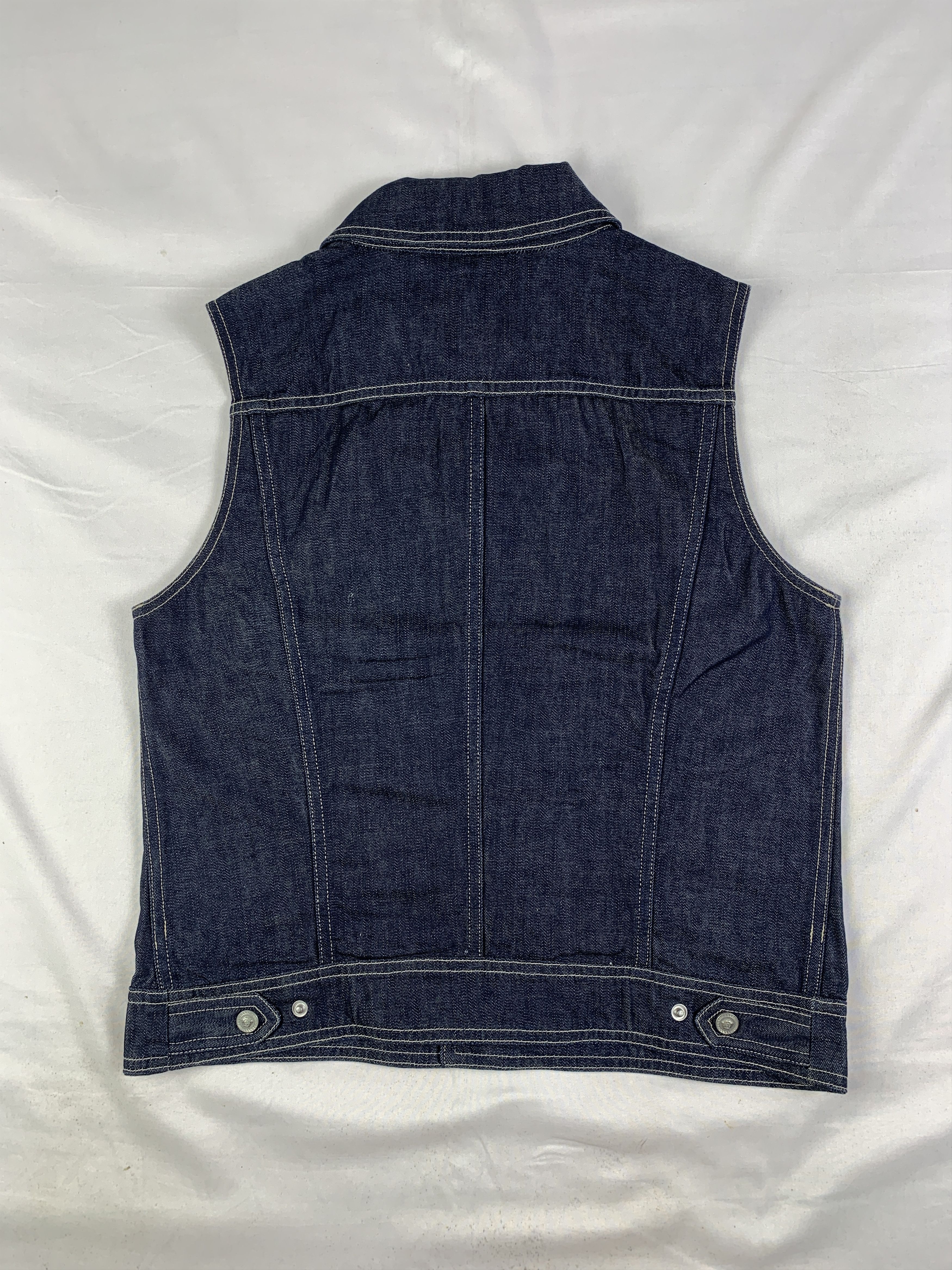 Versace Jeans Couture Versace Jeans Couture Indigo Snap Jeans Vest (M) Size M / US 6-8 / IT 42-44 - 11 Thumbnail