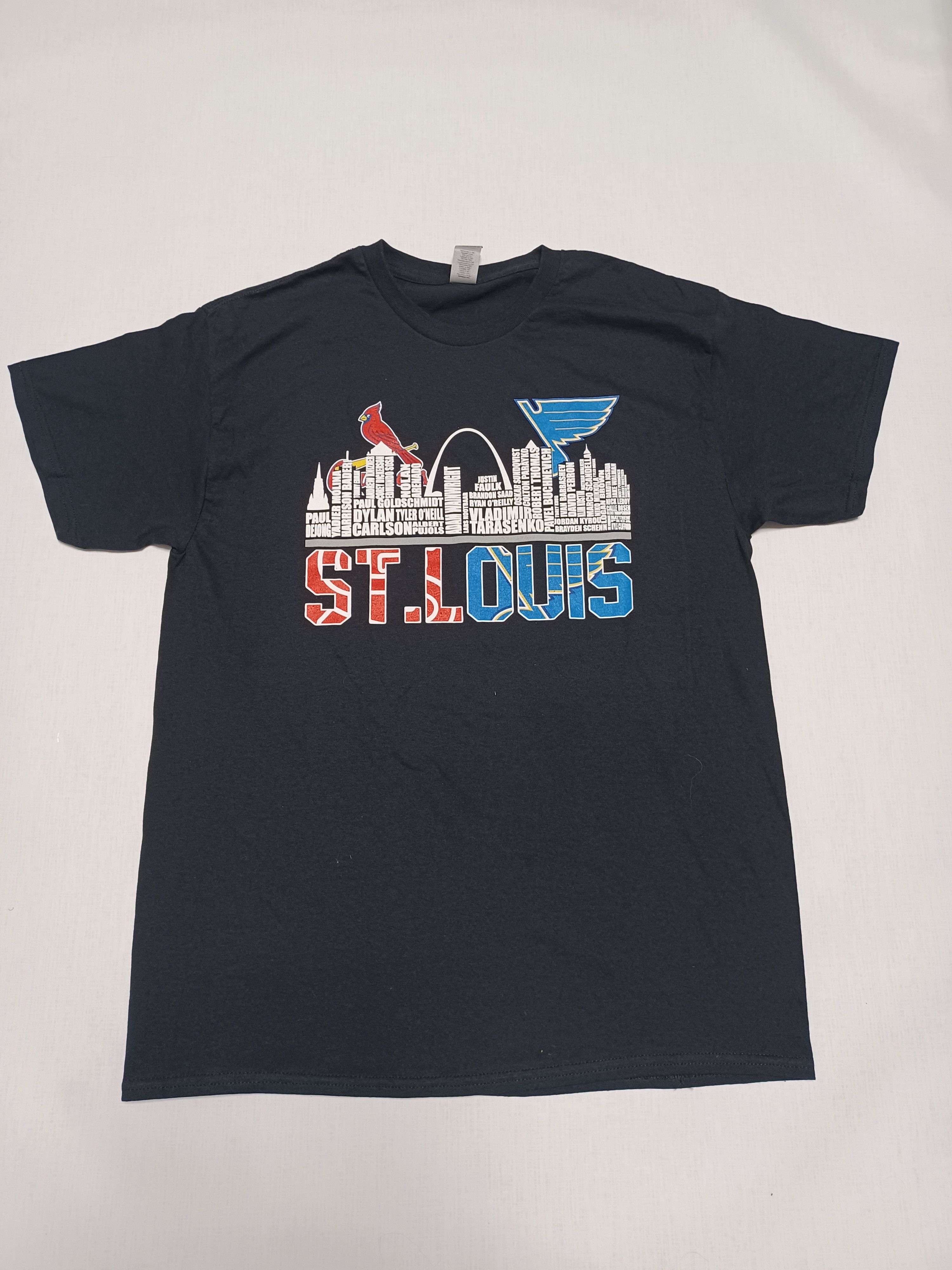 Gildan St Louis nhl and mlb printed gildan tee cardinals blues Size US L / EU 52-54 / 3 - 1 Thumbnail