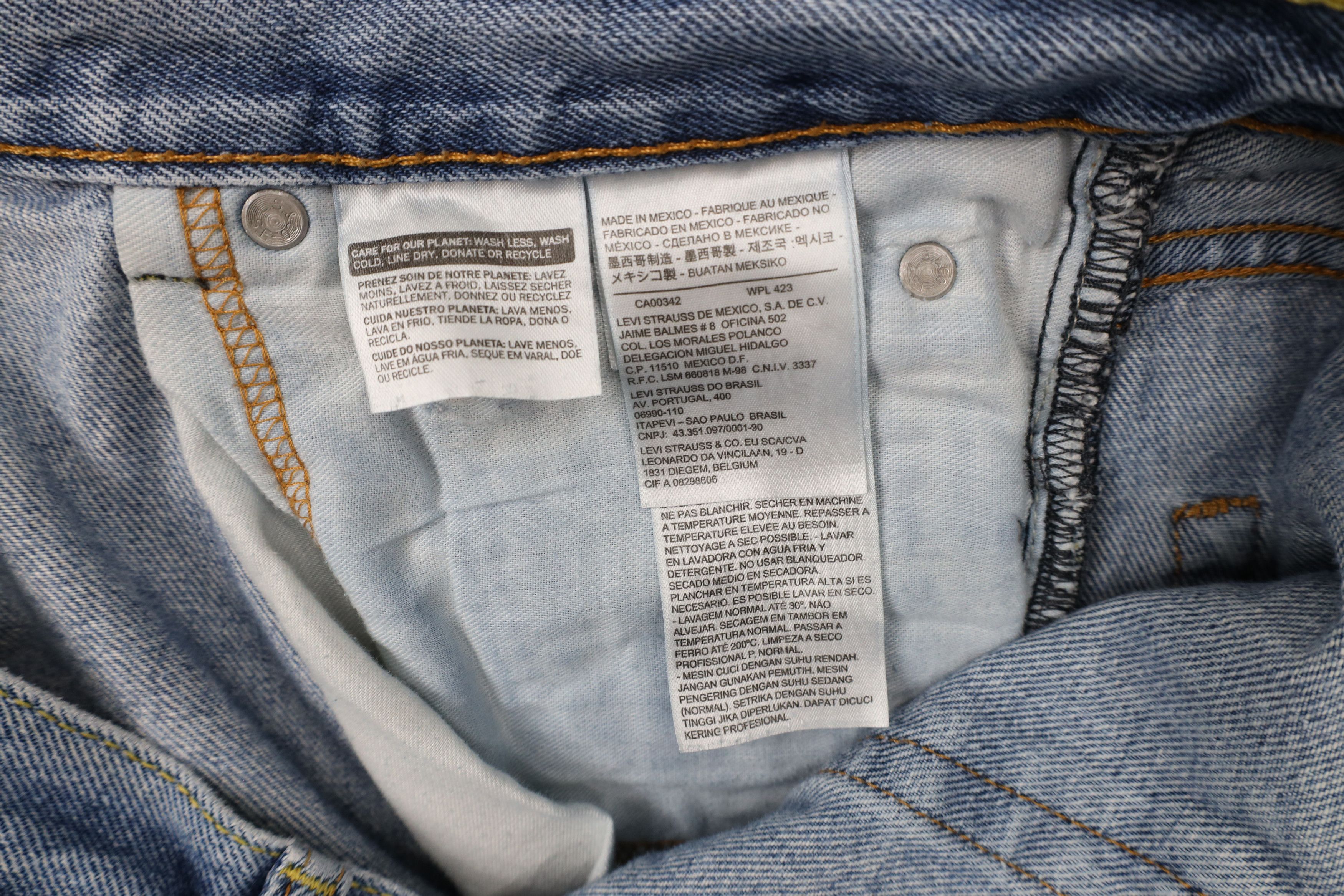 Levi's × Vintage Vintage Y2K Levis 550 Relaxed Fit Denim Jeans Blue Cotton Size US 36 / EU 52 - 10 Thumbnail