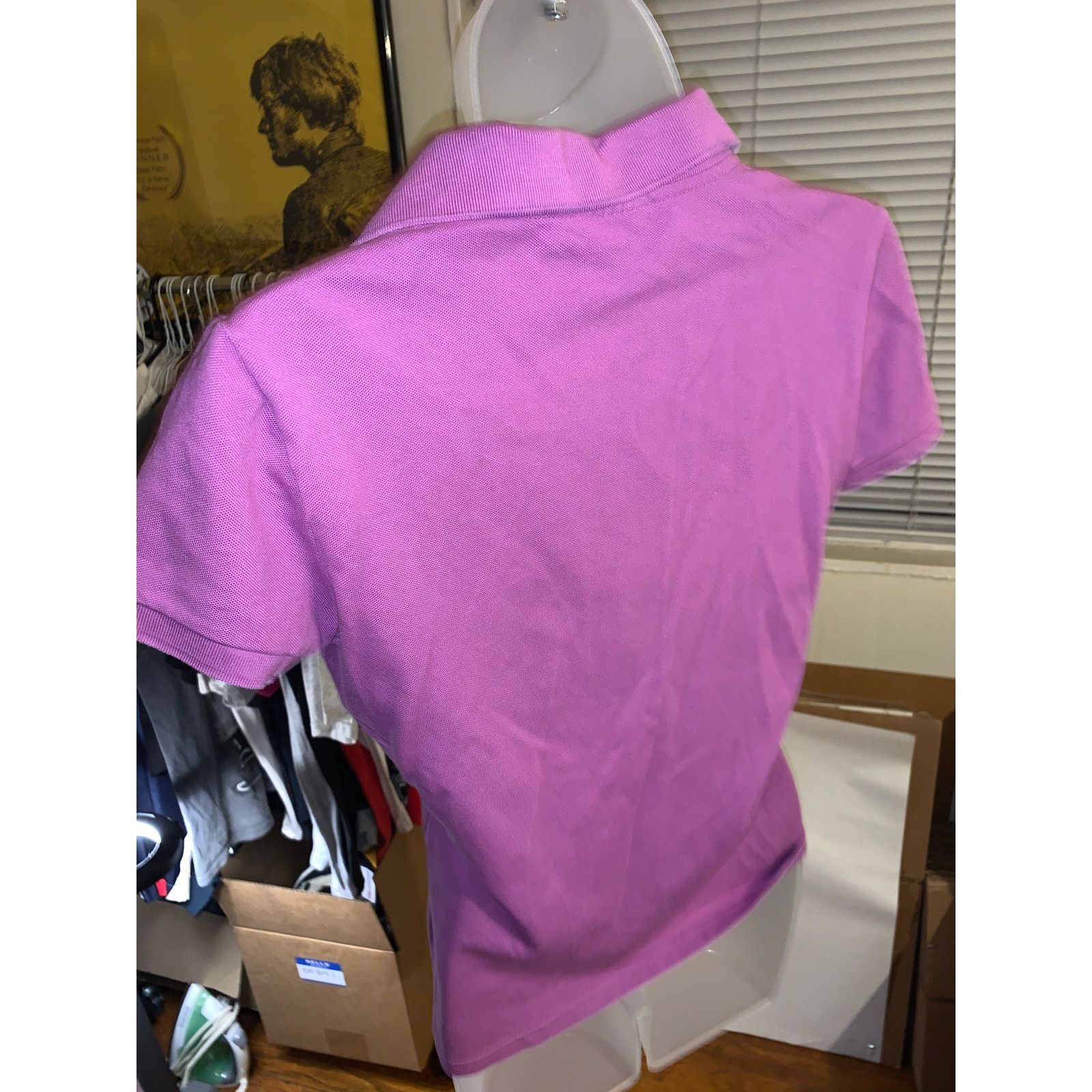 Lacoste Lacoste Purple Polo Shirt Womens Size 40 Crocodile Preppy Size XS / US 0-2 / IT 36-38 - 3 Thumbnail