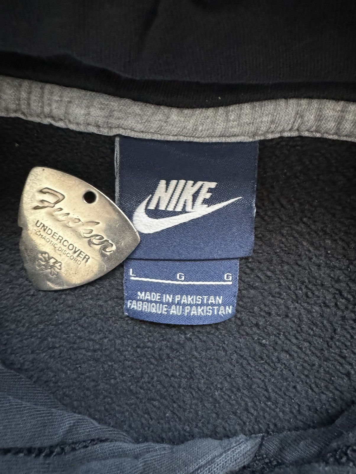 Nike × Vintage Vintage Nike Swoosh Hoodie Sun Faded Size US L / EU 52-54 / 3 - 3 Thumbnail