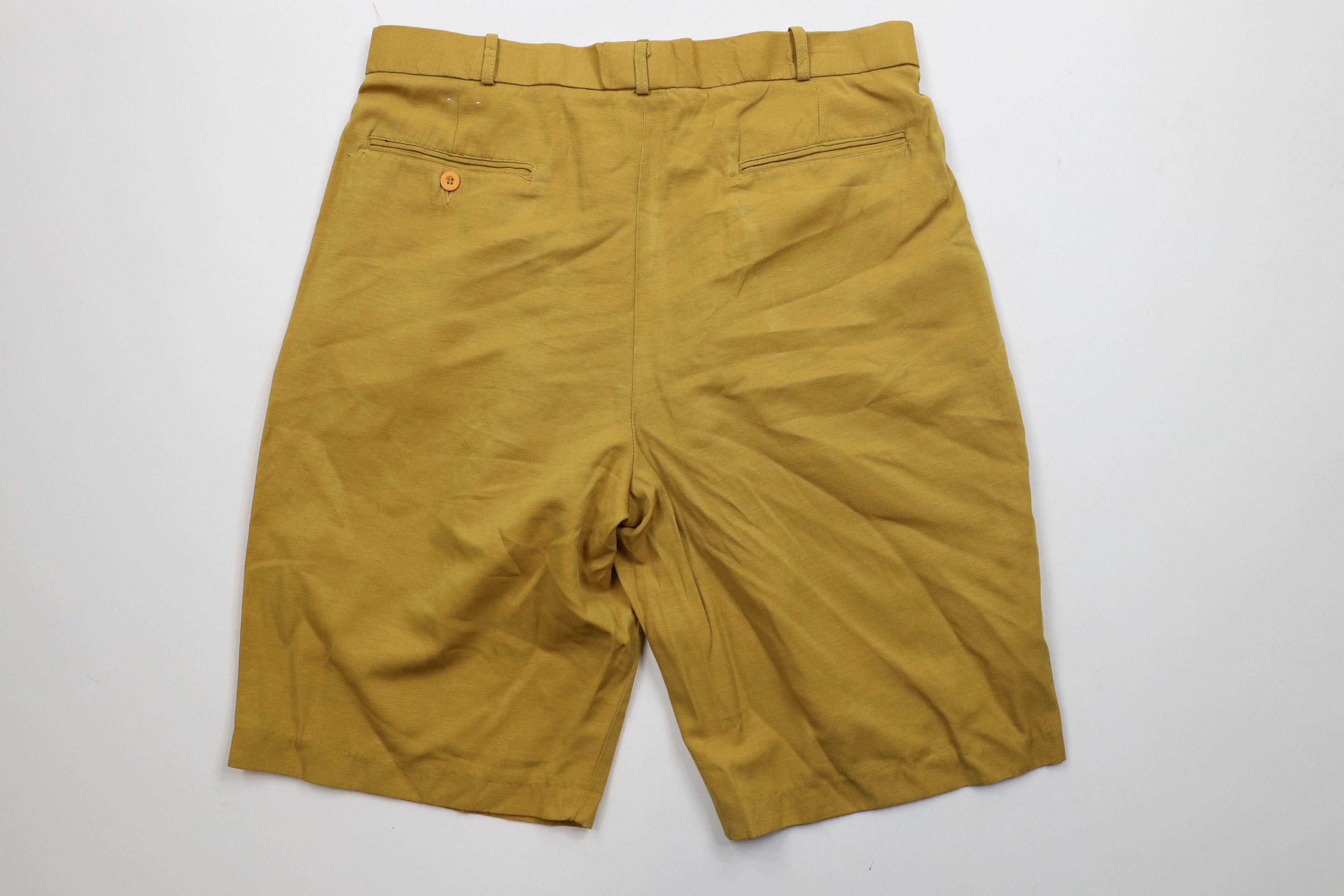 Vintage Vintage 90s Streetwear Baggy Rayon Blend Chino Shorts Size US 36 / EU 52 - 8 Thumbnail