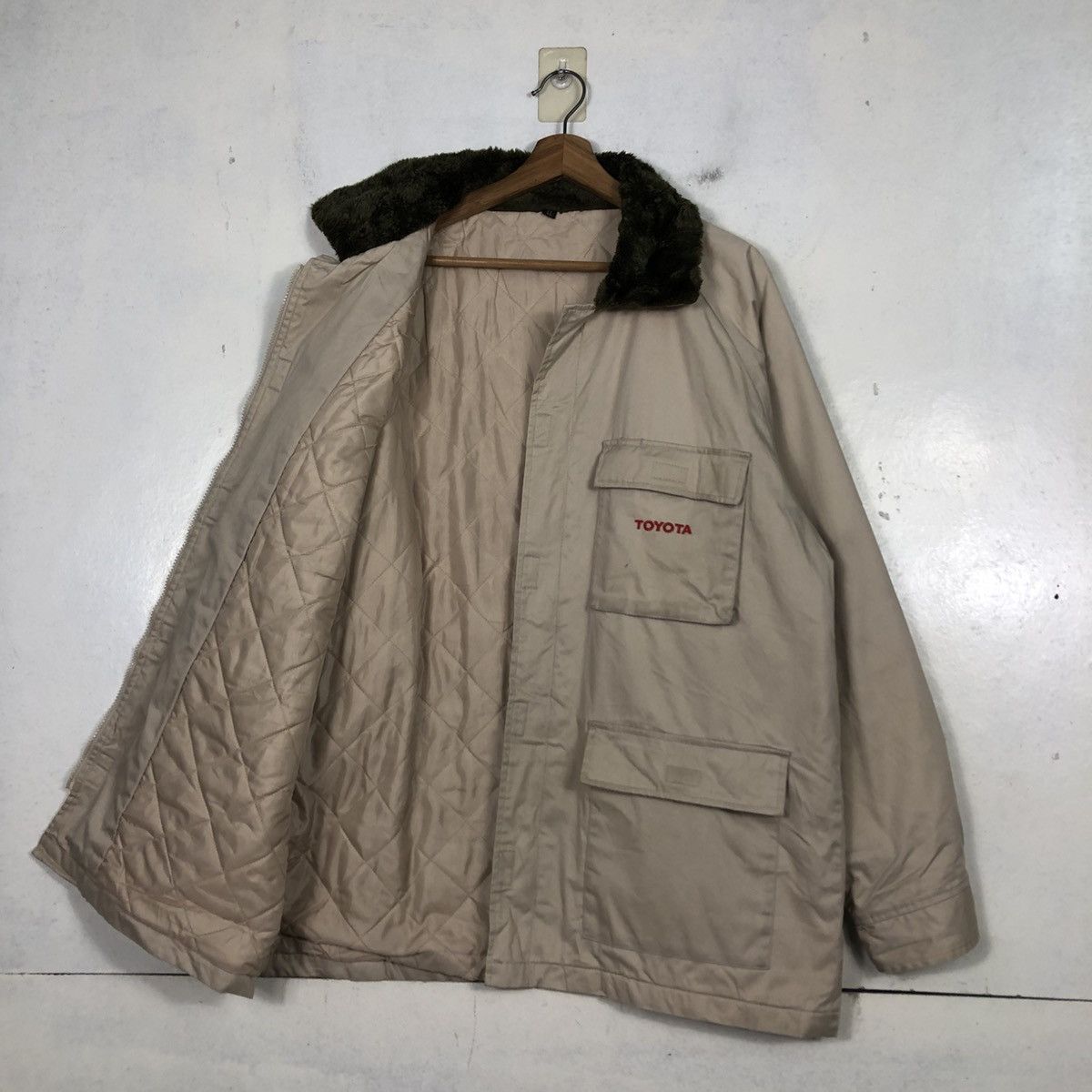 Japanese Brand 📌Vintage Work Jacket Racing Toyota Trd Multi Pocket Size US L / EU 52-54 / 3 - 13 Thumbnail