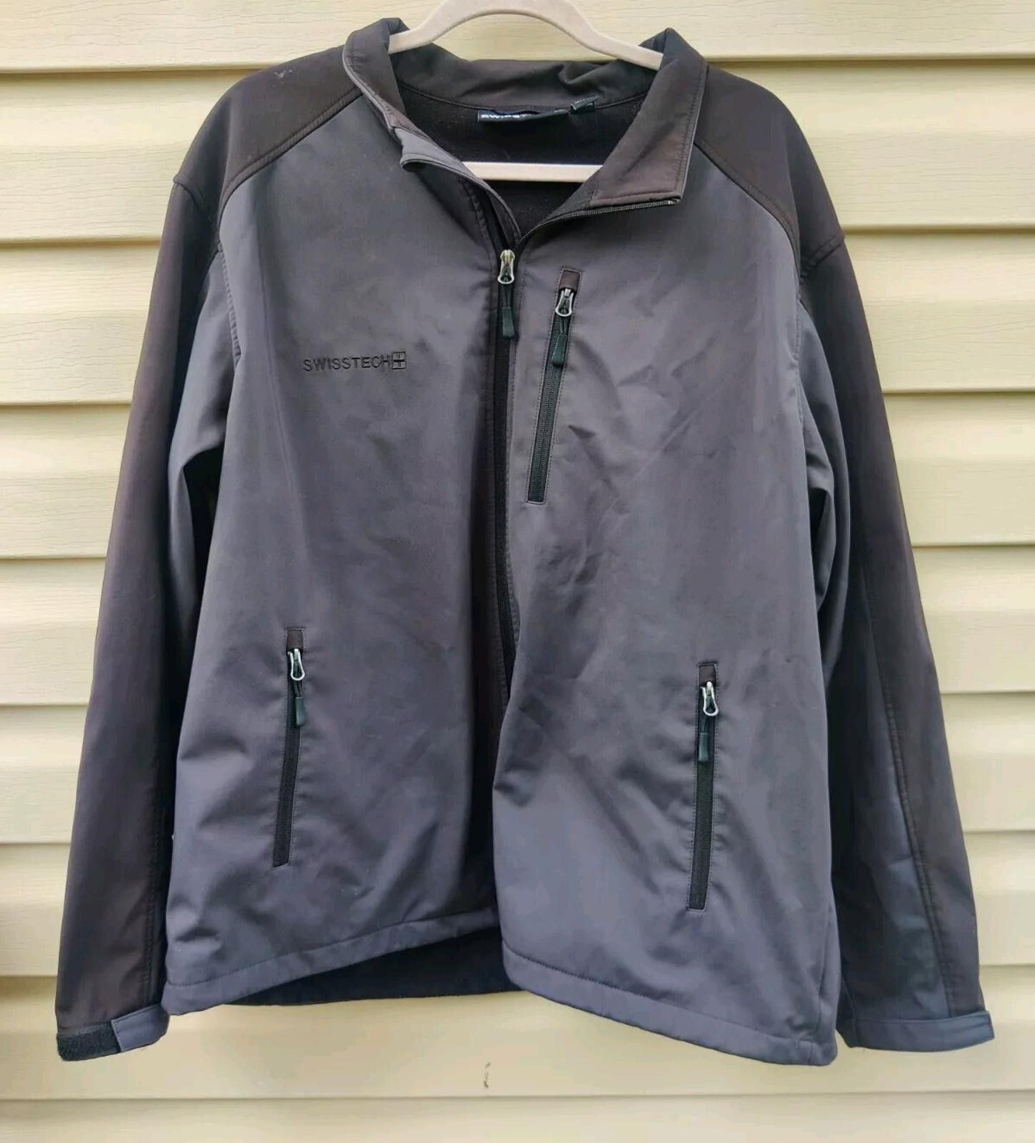 Other Swiss Tech Jacket 46-48 Carbon Gray Black Full Zip Soft She Size US XL / EU 56 / 4 - 2 Thumbnail