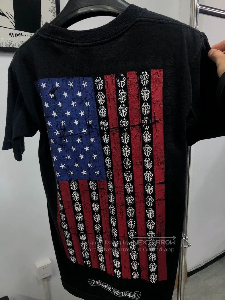 Chrome Hearts CHROME HEARTS Size S Black American flag short sleeve Size US S / EU 44-46 / 1 - 4 Thumbnail