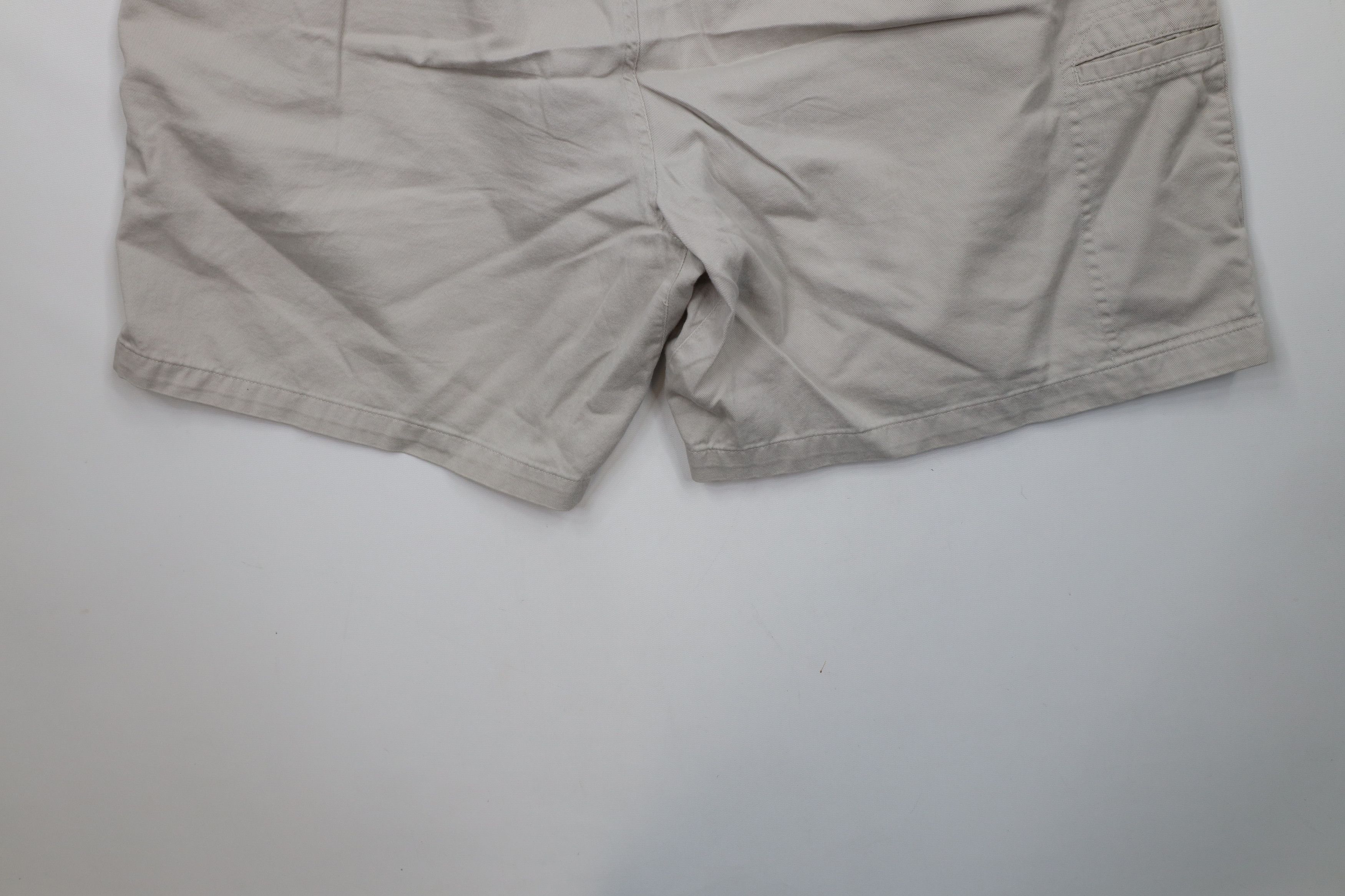 Columbia × Vintage Vintage 90s Columbia Belted Above Knee Shorts Beige Cotton Size US 36 / EU 52 - 12 Thumbnail